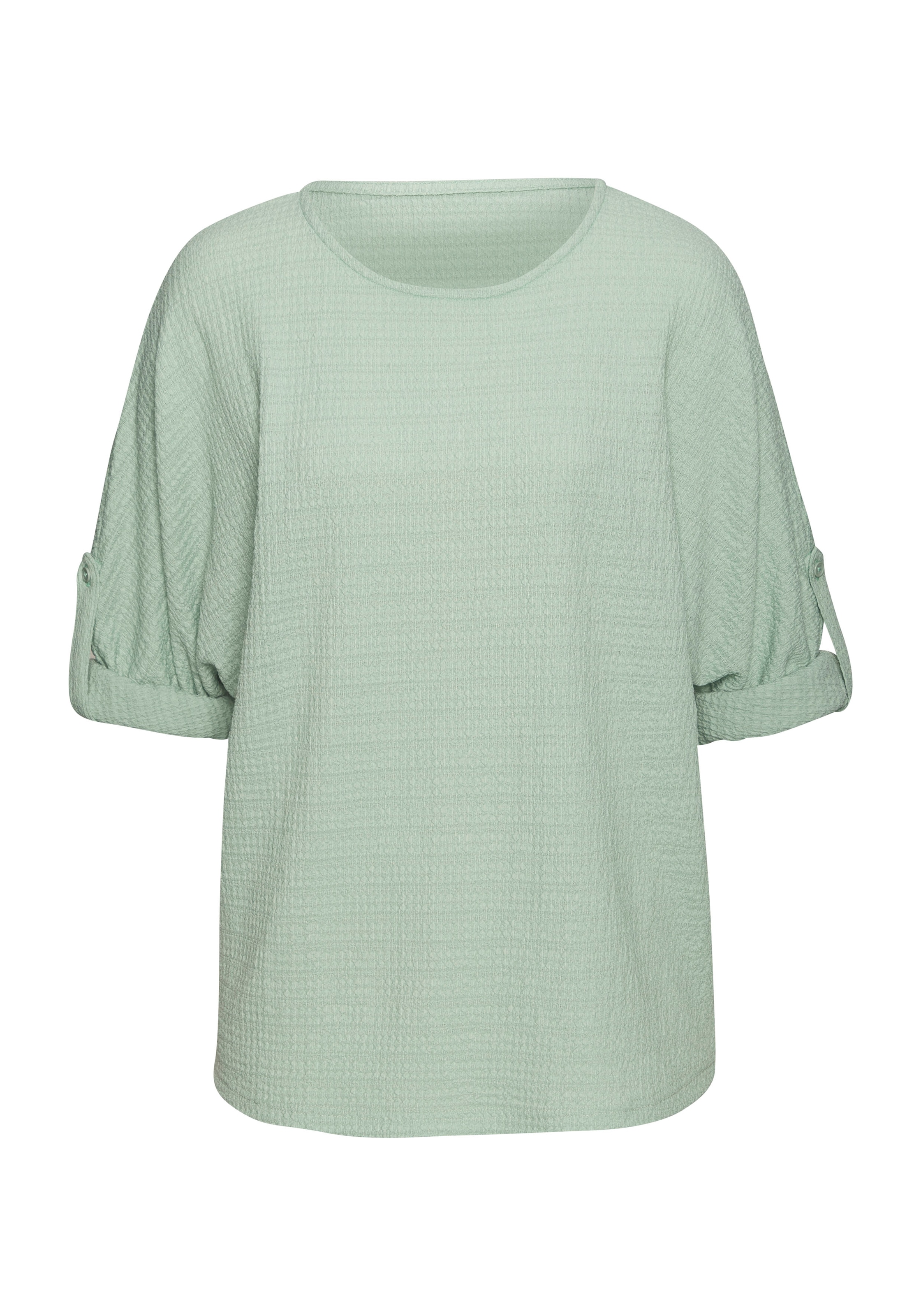 Vivance 2-in-1-Shirt »zum Krempeln«, aus bügelfreier Crêpe-Qualität