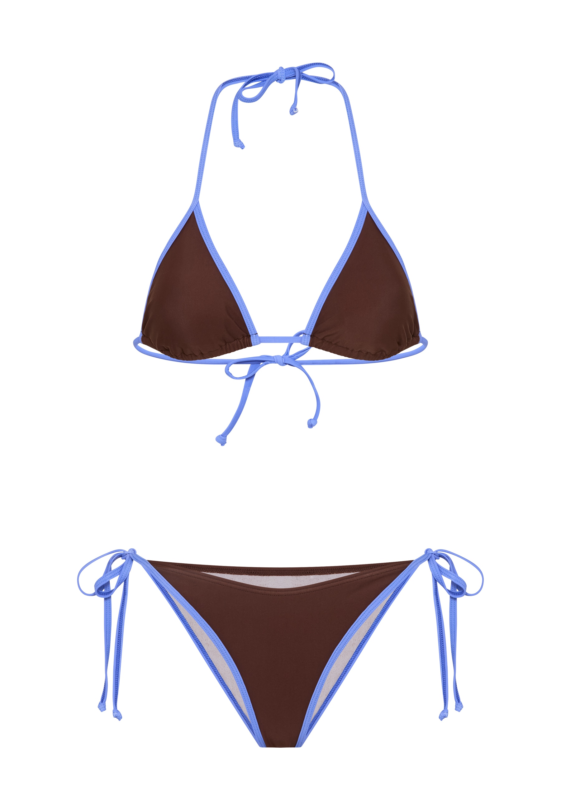 LSCN by LASCANA Triangel-Bikini mit farblich abgesetztem Binding