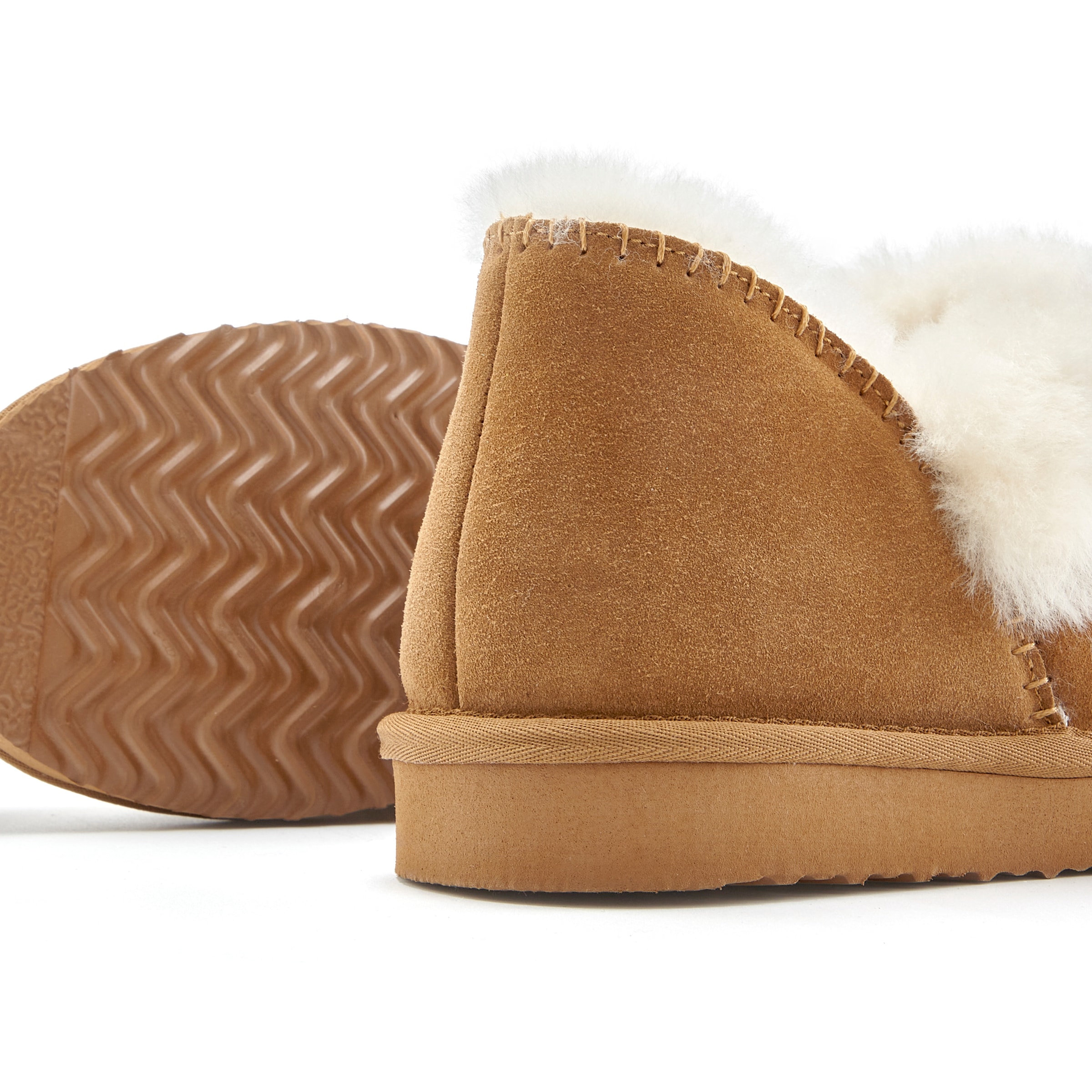 Vivance Hausschuh  Plüsch Hausschuh, Pantolette, Pantoffel aus Lammfell