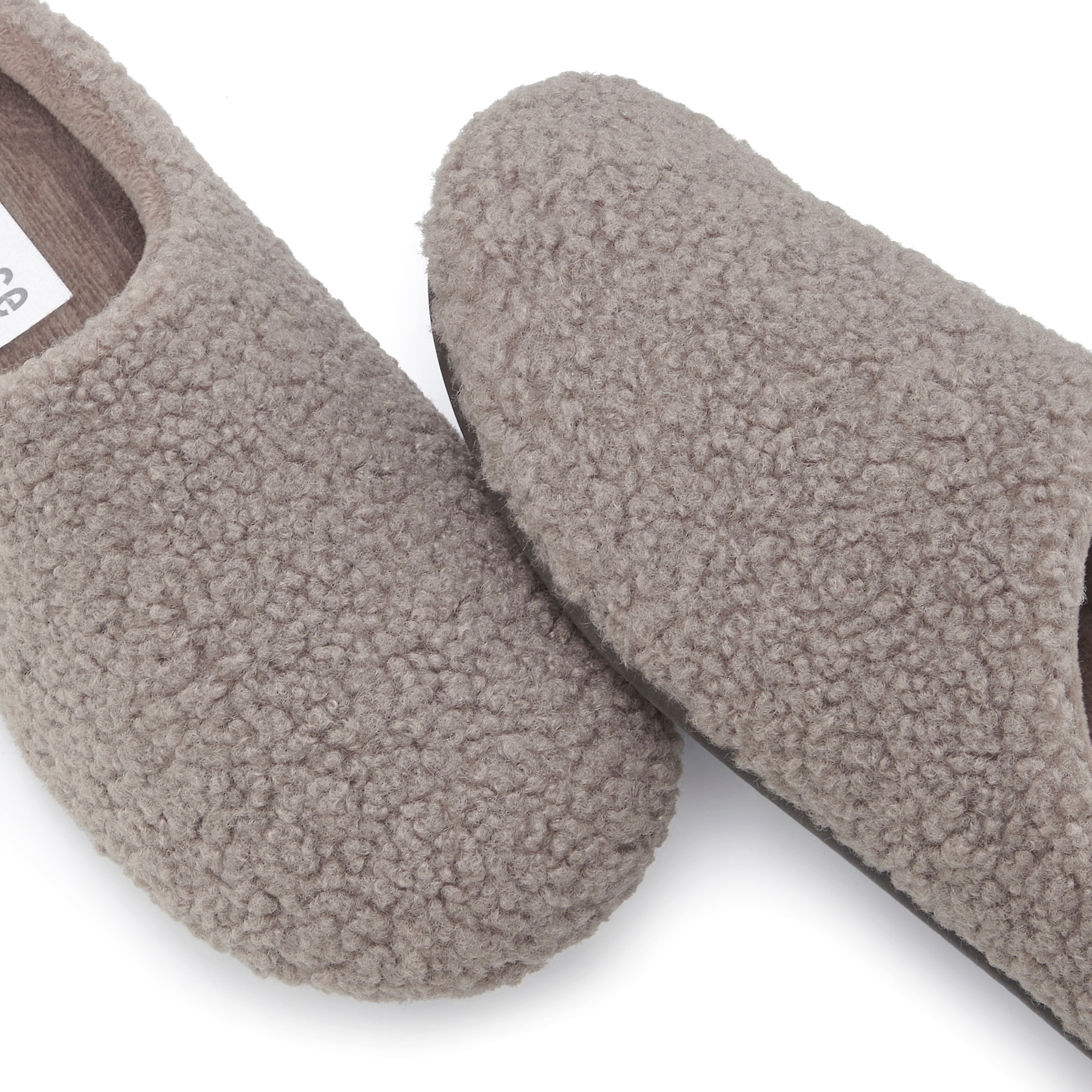 Vivance Hausschuh  Plüsch Hausschuhe, Mule, offener Schuh, Pantolette VEGAN