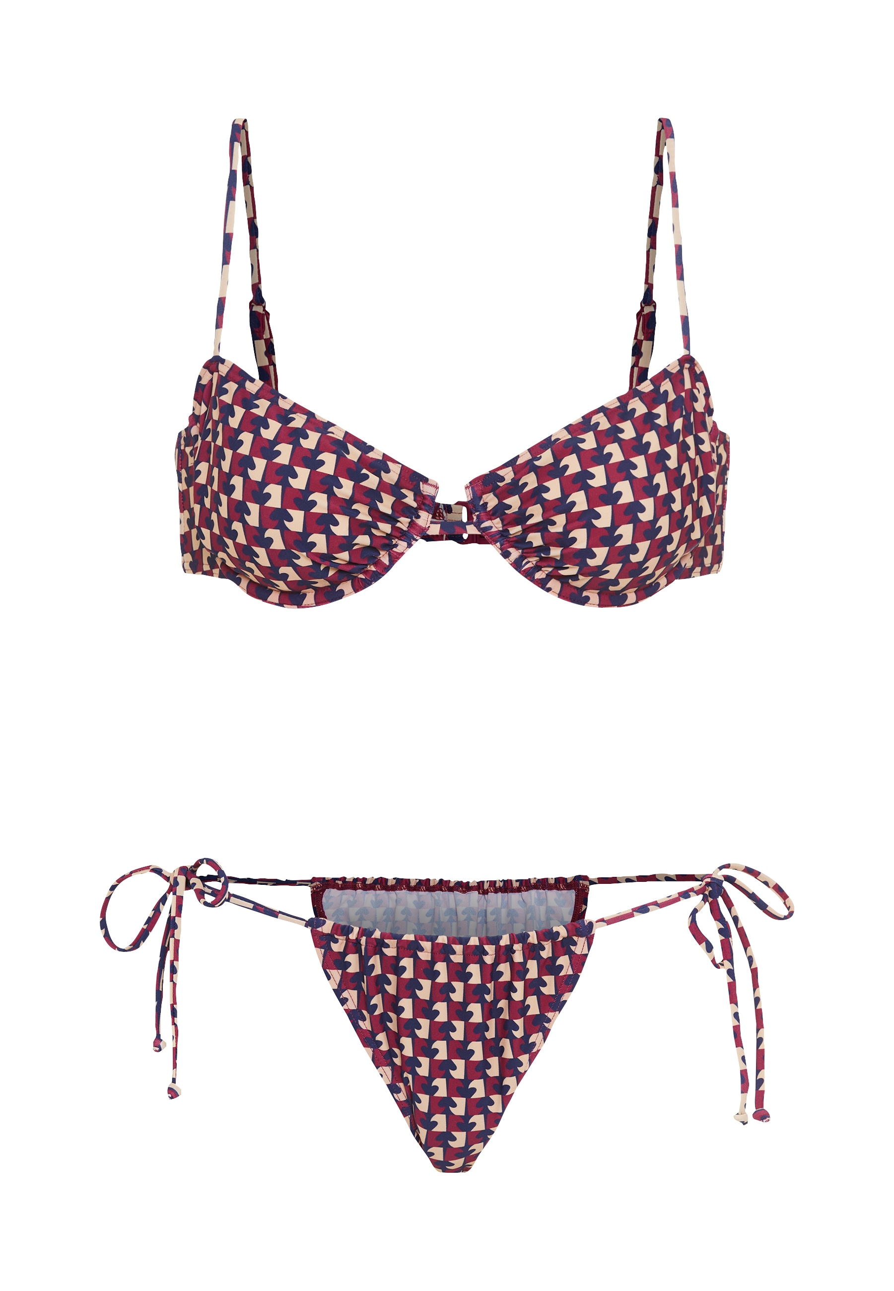 LSCN by LASCANA Bügel-Bikini, mit trendigem Allover-Print