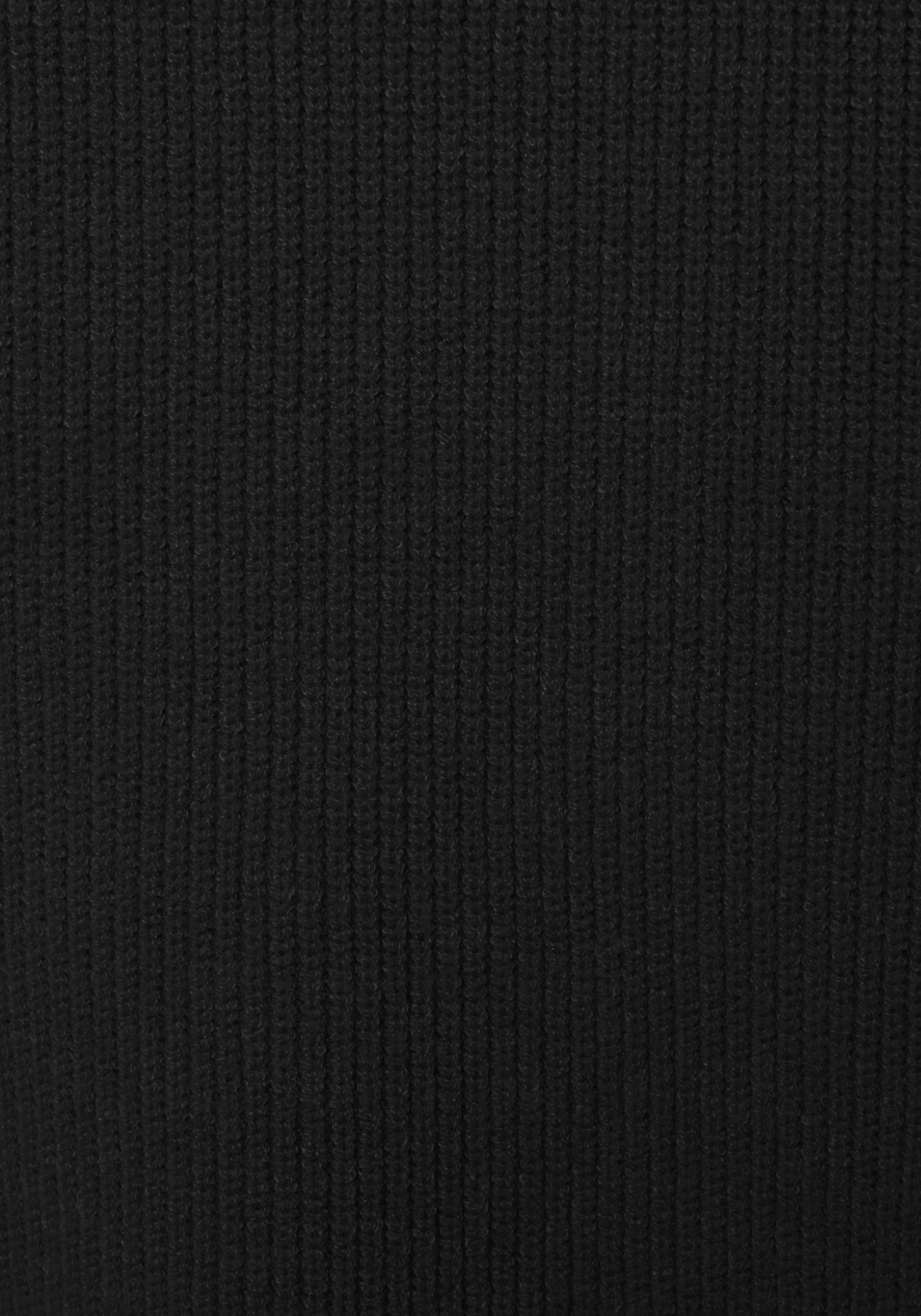 LASCANA Strickkleid, (mit Bindegürtel), und V-Ausschnitt, Herbst- Winterkleid, casual-elegant