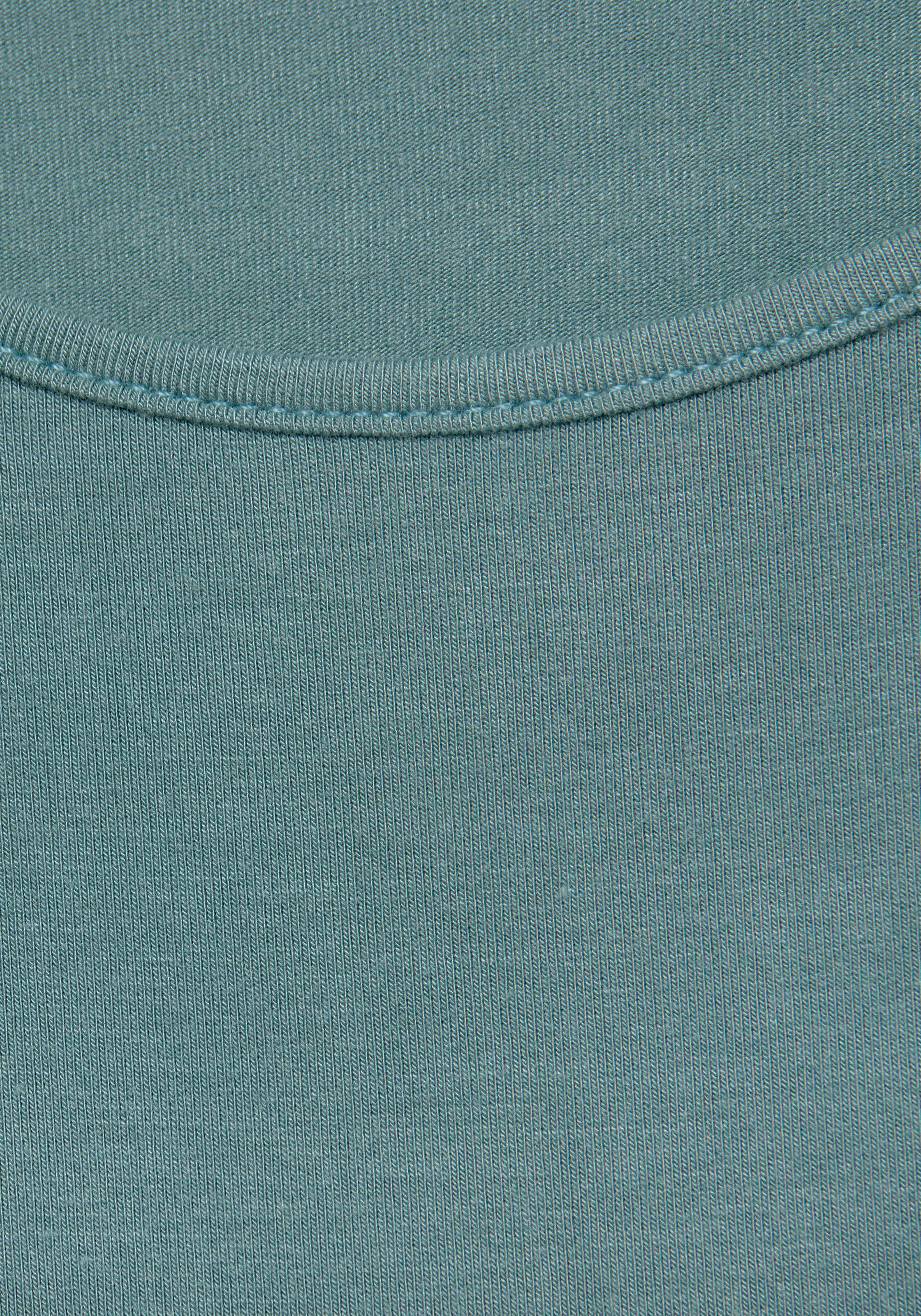 LASCANA Longtop »mit gerundetem Saum«, (2er-Pack), aus weichem Viskose-Stretch