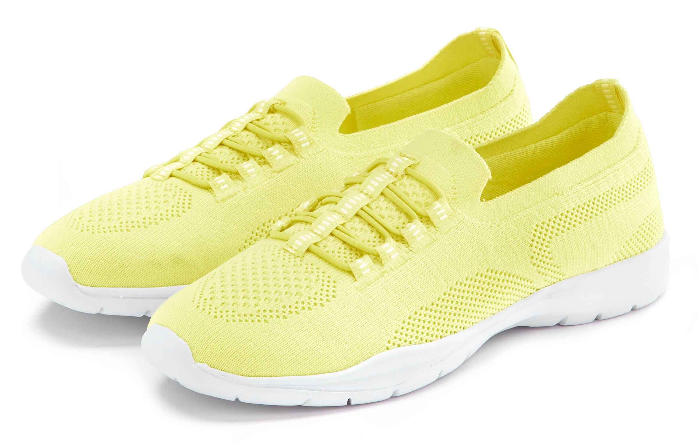 LASCANA Sneaker, Slipper, Halbschuh, zum Reinschlüpfen, leichtes Meshmaterial VEGAN