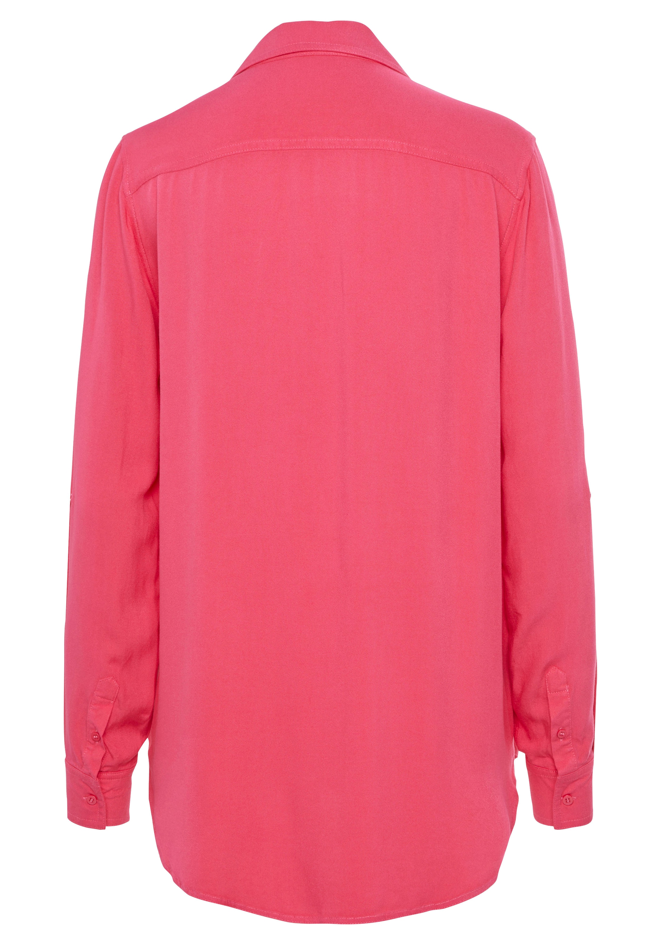 Vivance Hemdbluse, aus softer Lyocellqualität, luftige Damenbluse, casual-chic