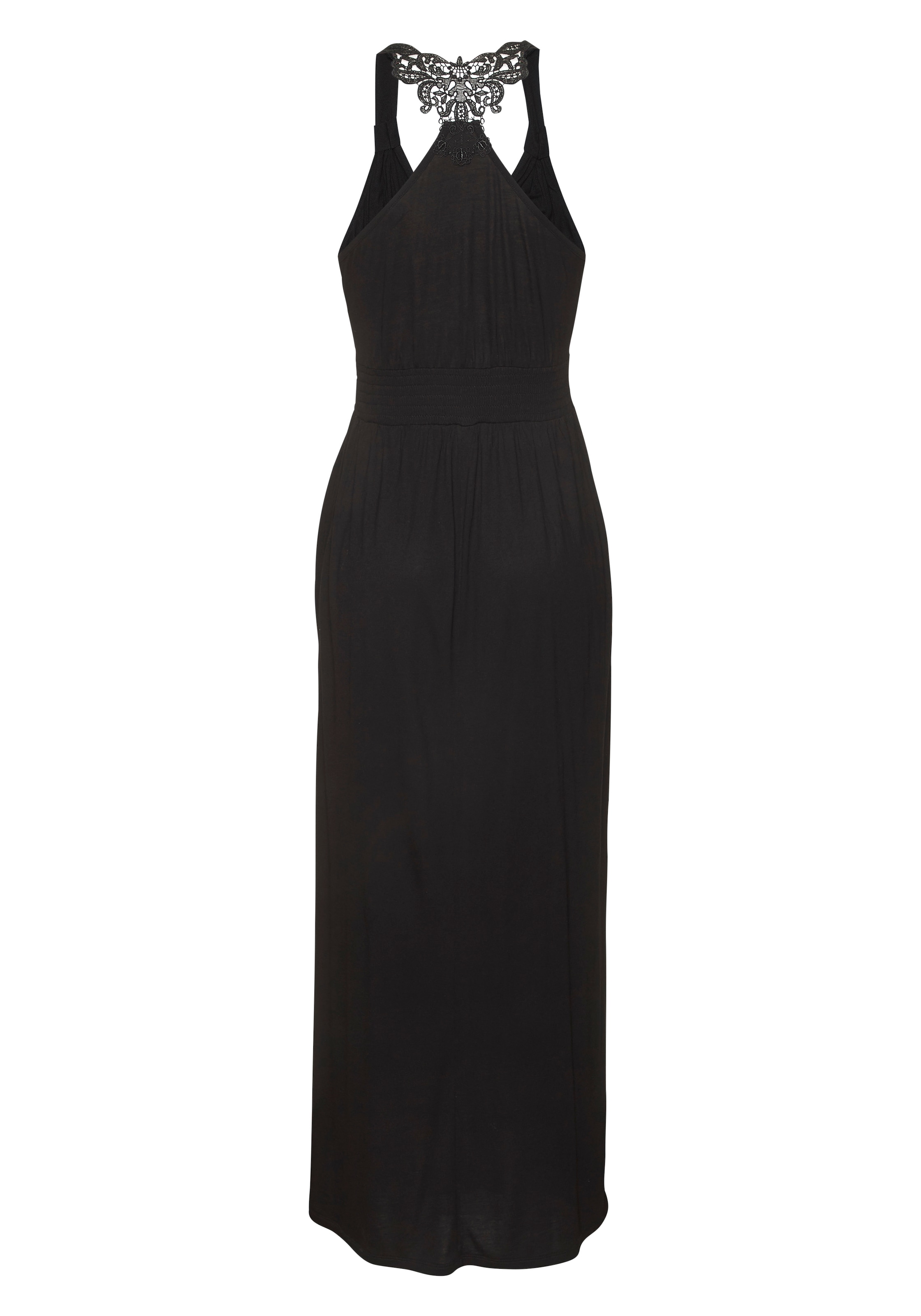 LASCANA Maxikleid mit Häkel-Detail am Rücken, Sommerkleid