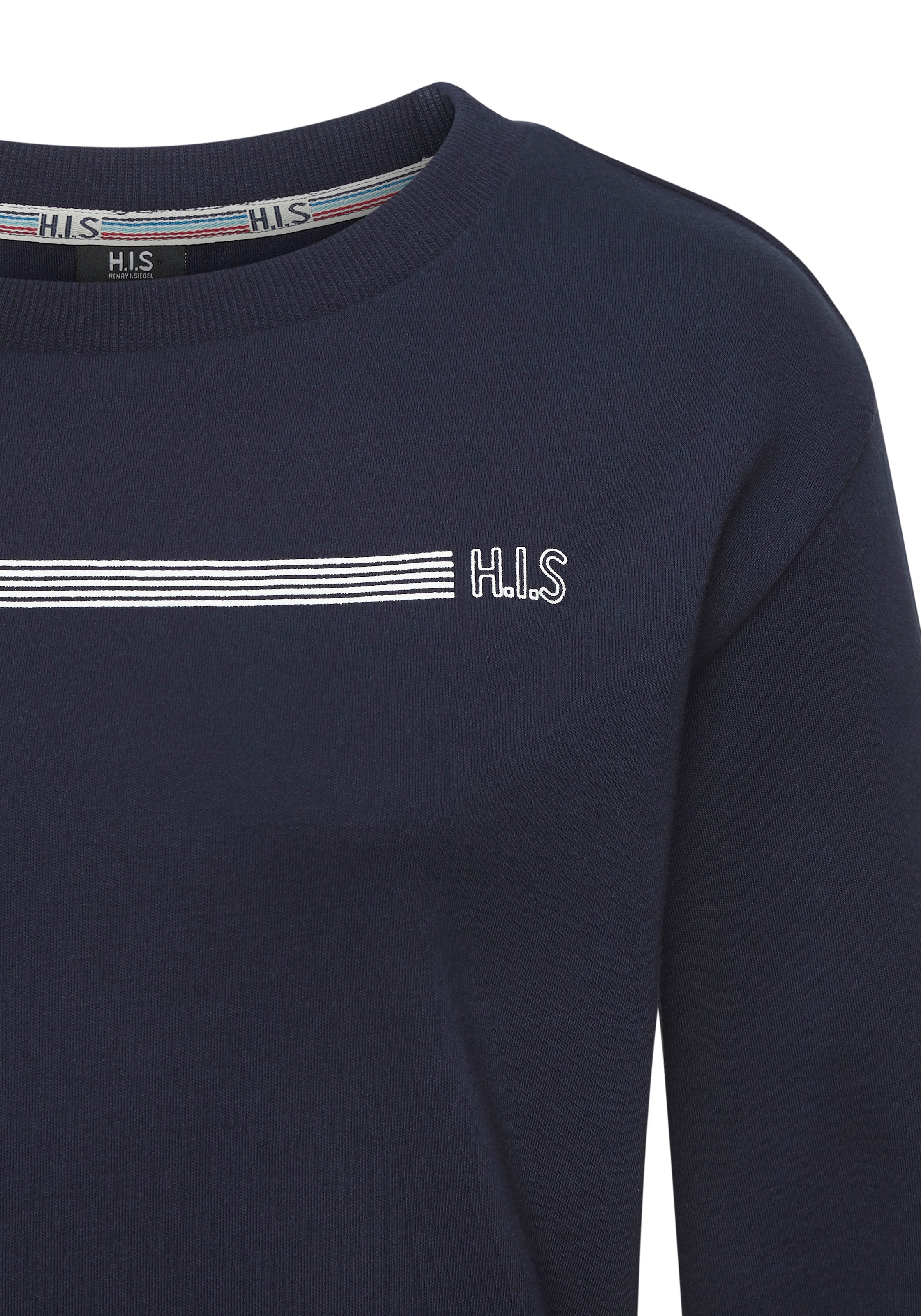 H.I.S Sweatshirt Basic mit Logodruck, Loungewear