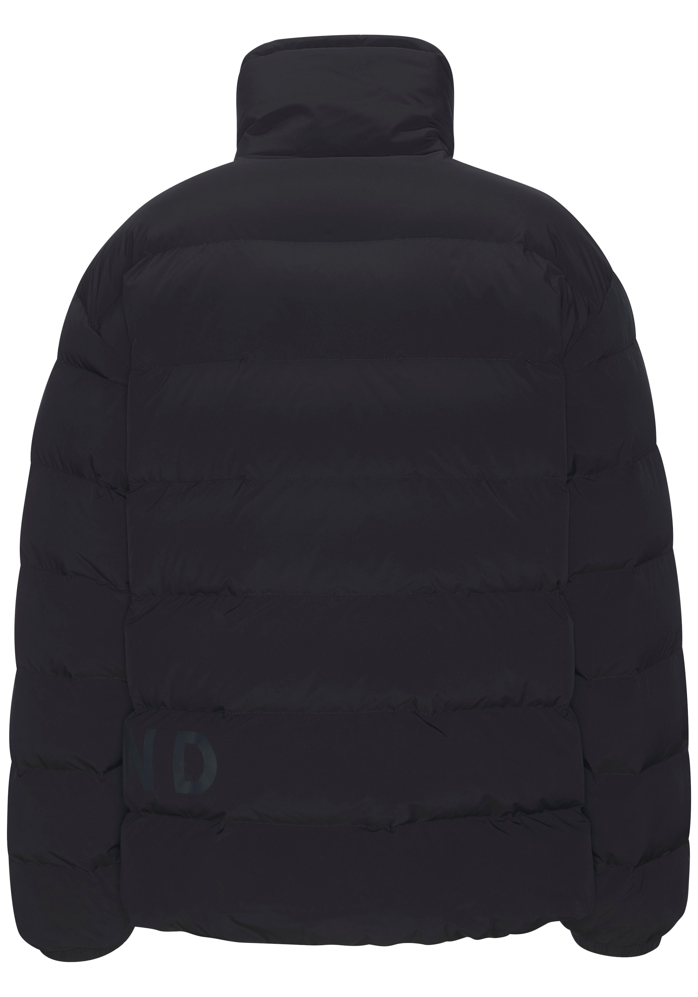 Elbsand Steppjacke mit großem seitlichen Logo-Print