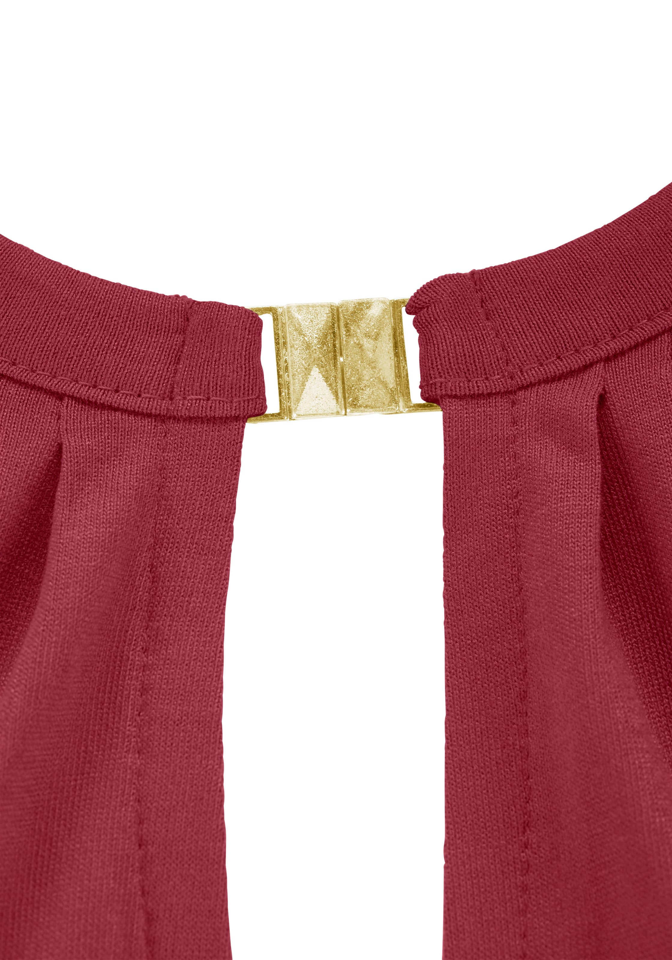 LASCANA Tanktop, mit Zieraccessoire, lässiges Blusentop, elegant