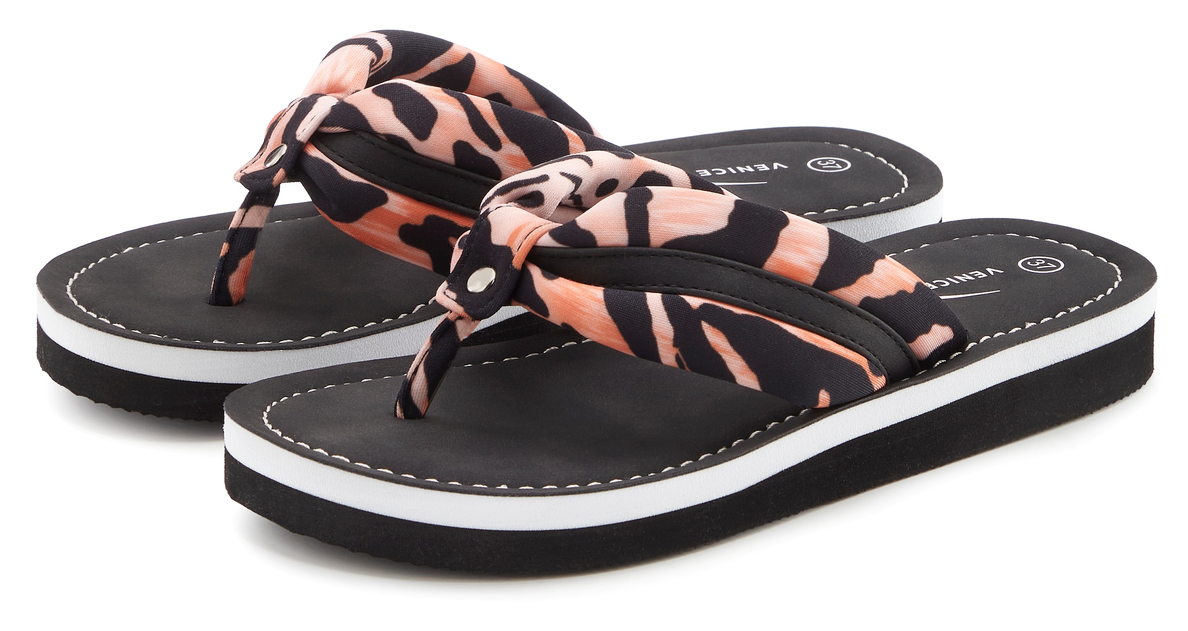 Venice Beach Badezehentrenner »Sandale, Badeschuh, Pantolette, Badelatsche, Flip Flop, Badeschlappe«  Zehentrenner mit wasserabweisender und leichter Sohle VEGAN