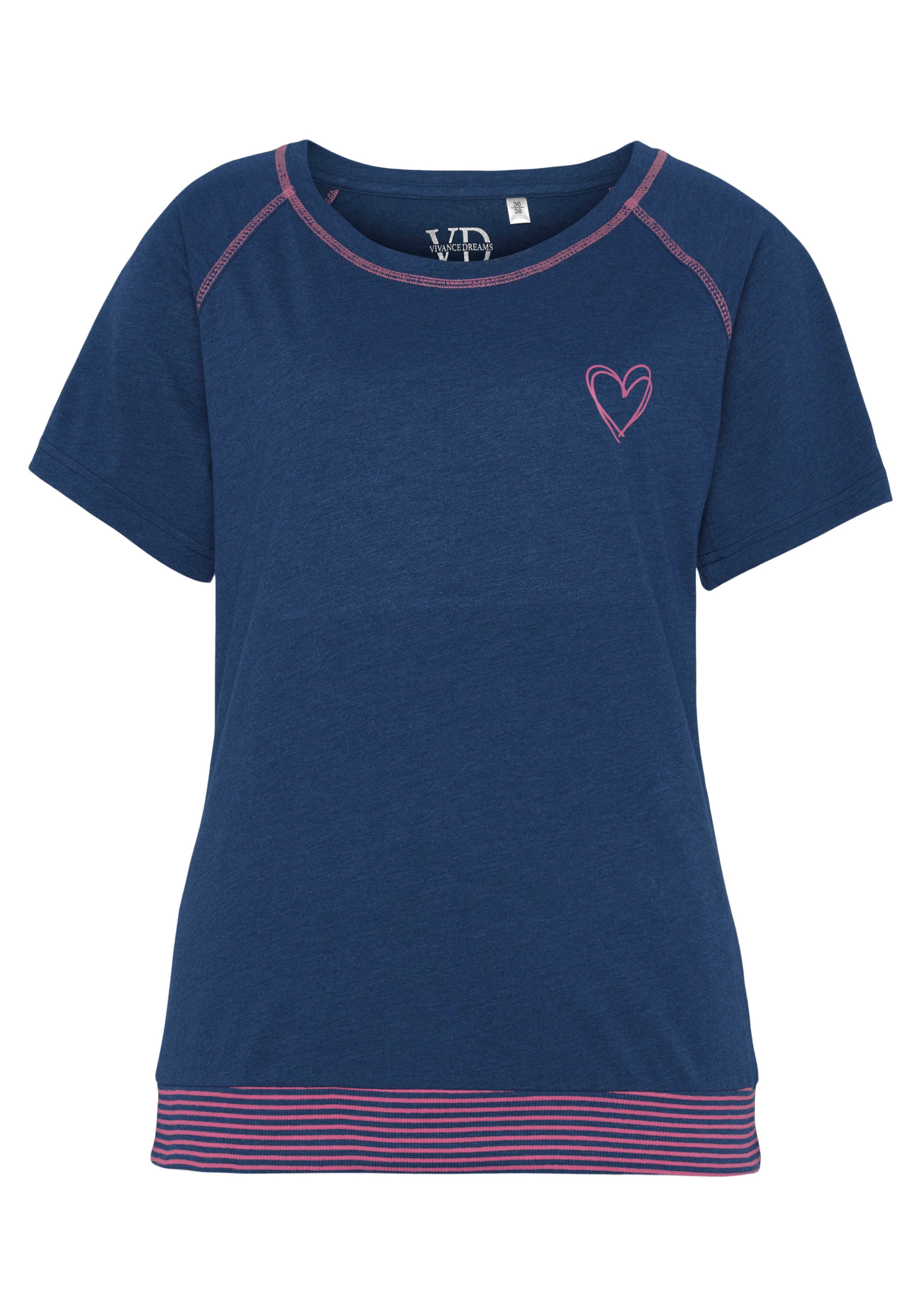 Vivance Dreams Shorty, (2 tlg.), mit dekorativen Flatlock-Nähten in Neonfarben