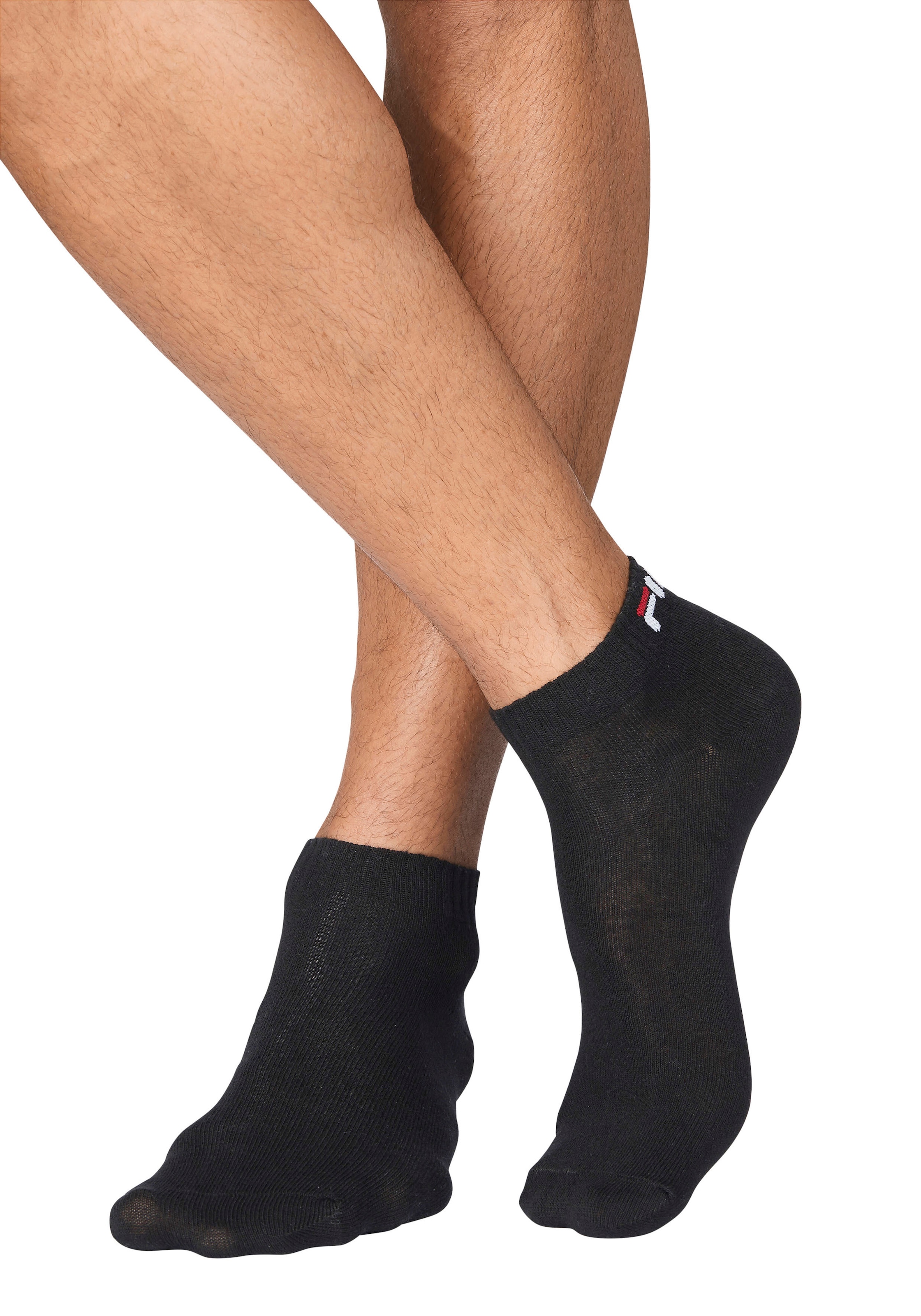 Fila Kurzsocken »UNISEX INVISIBLE PLAIN SOCKS« 6 Stk. tlg. Baumwollmischung, Rippenbündchen, flache Zehennaht