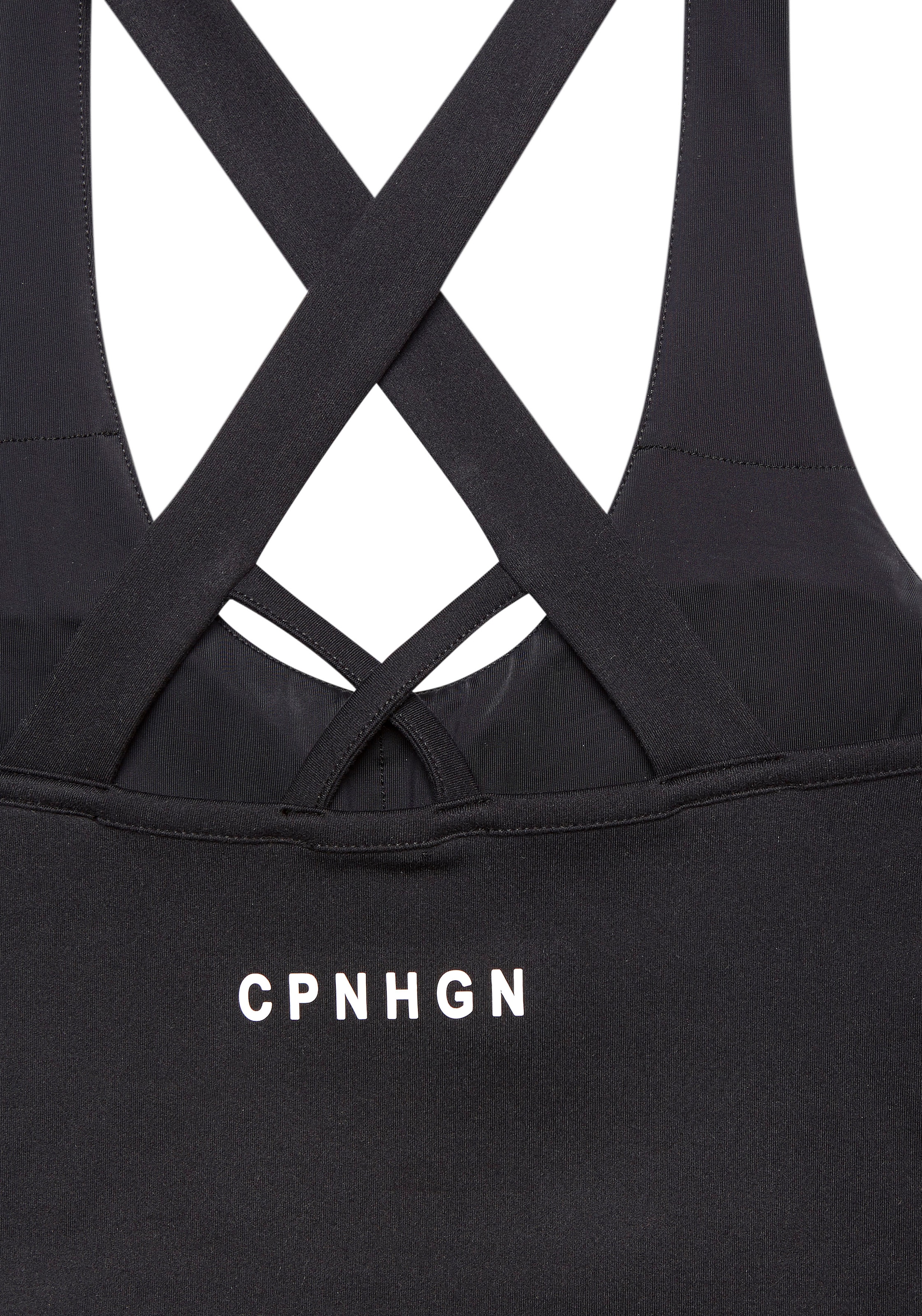 Copenhagen Studios Crop-Top gekreuzte Träger im Rückenbereich