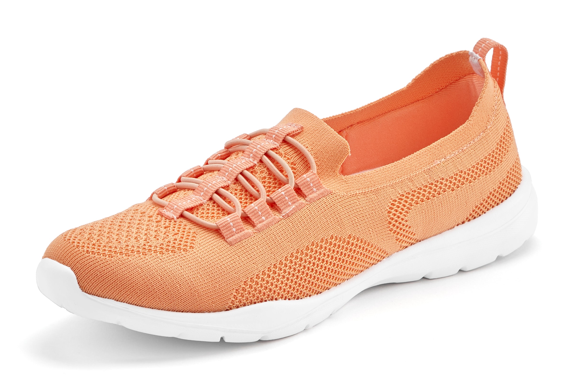 LASCANA Sneaker, Slipper, Halbschuh, zum Reinschlüpfen, leichtes Meshmaterial VEGAN