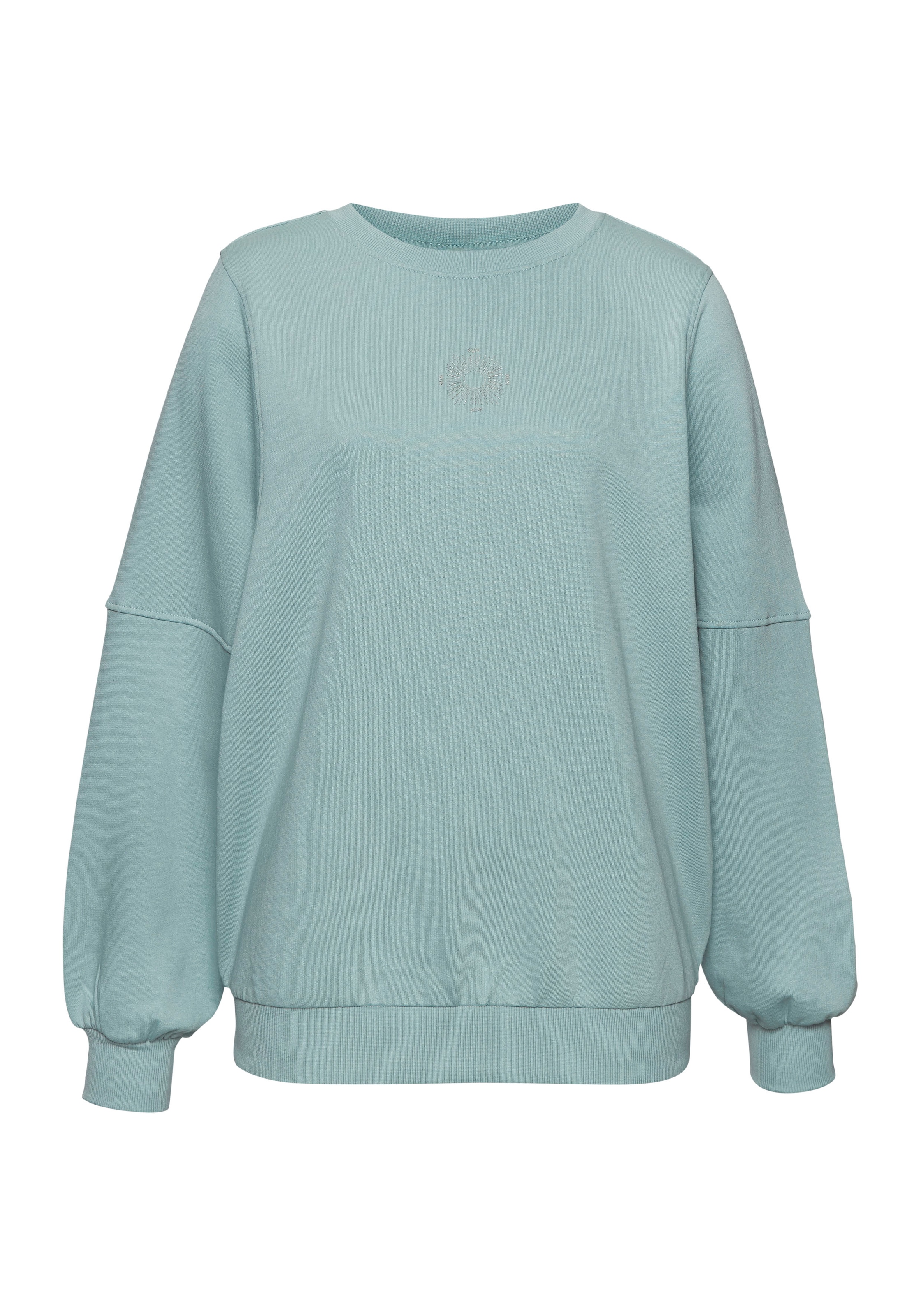 Buffalo Sweatshirt Loungeshirt mit großem Rückenprint- mit Glanz-Effekt, Loungewear