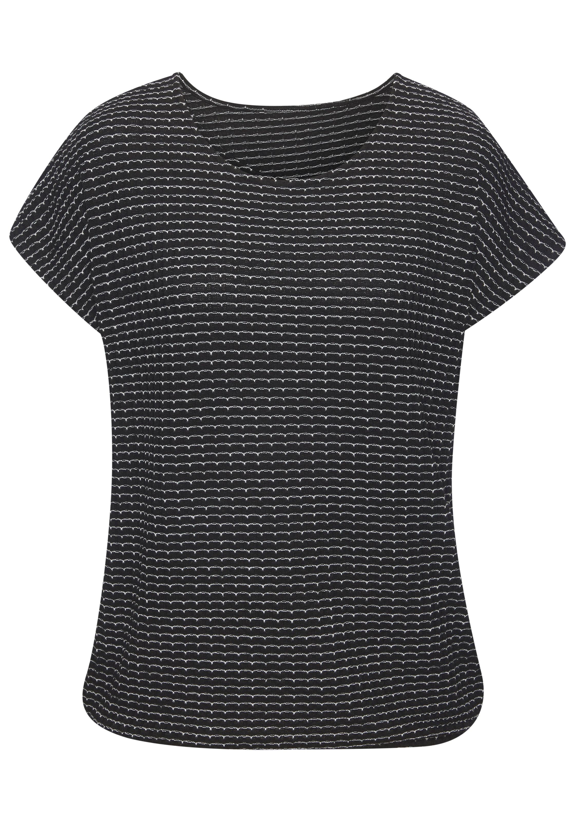 Vivance Kurzarmshirt »aus strukturierter Strickqualität« Set,  mit Gummizug im Bund