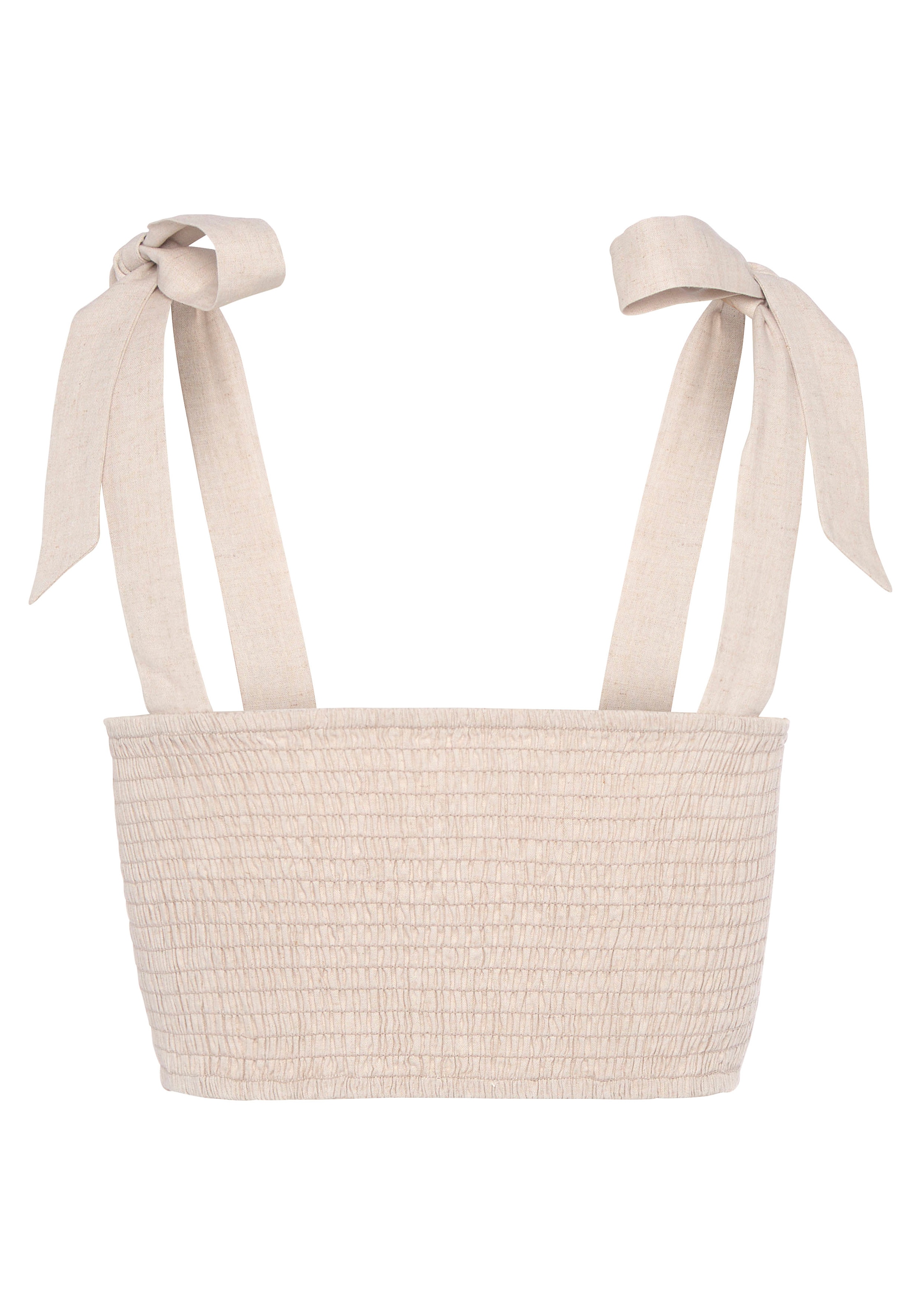 LASCANA Crop-Top , aus Leinen-Viskose-Mix
