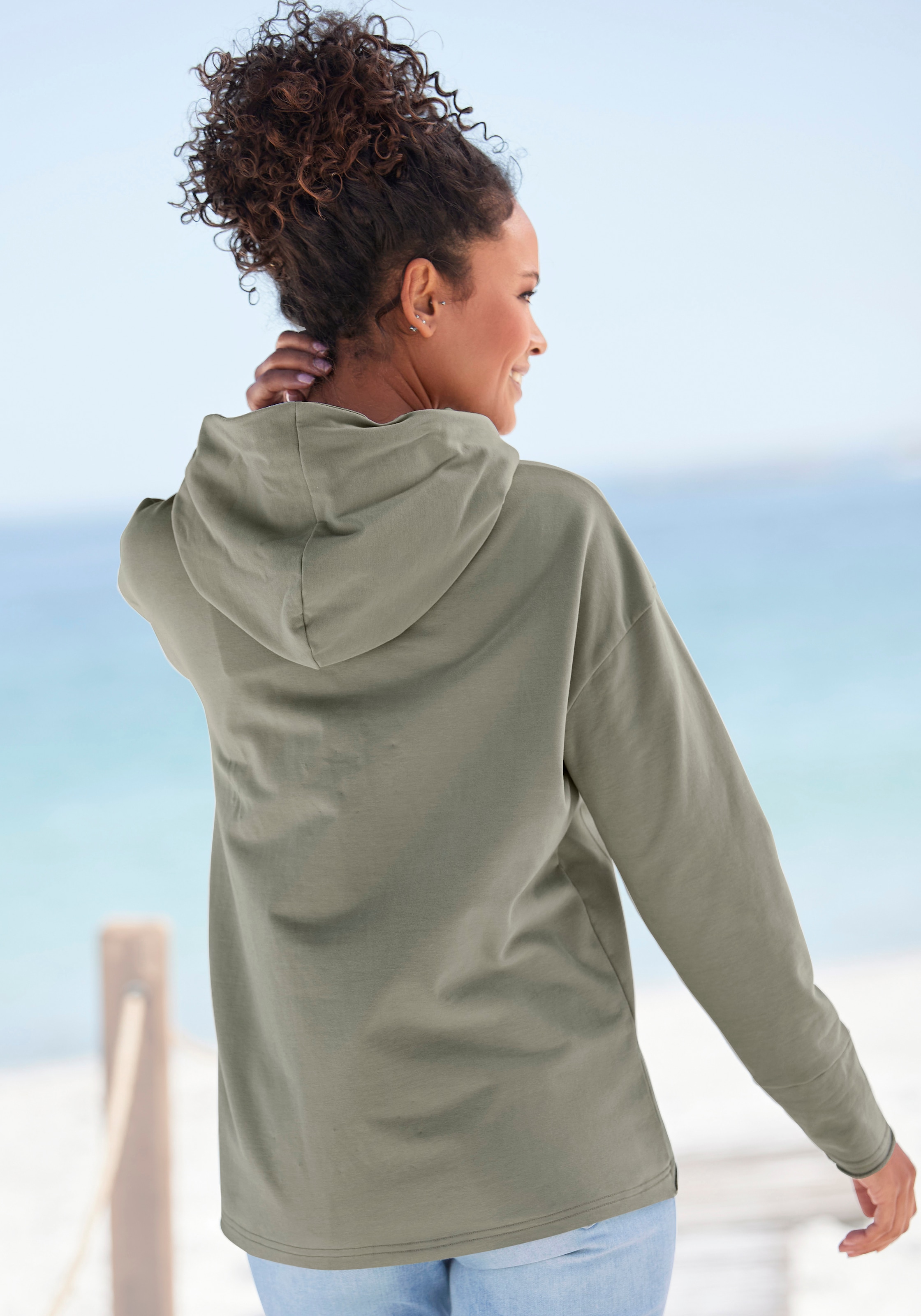 Elbsand Kapuzensweatshirt »Dea«, , Hoodie mit Logodruck vorne
