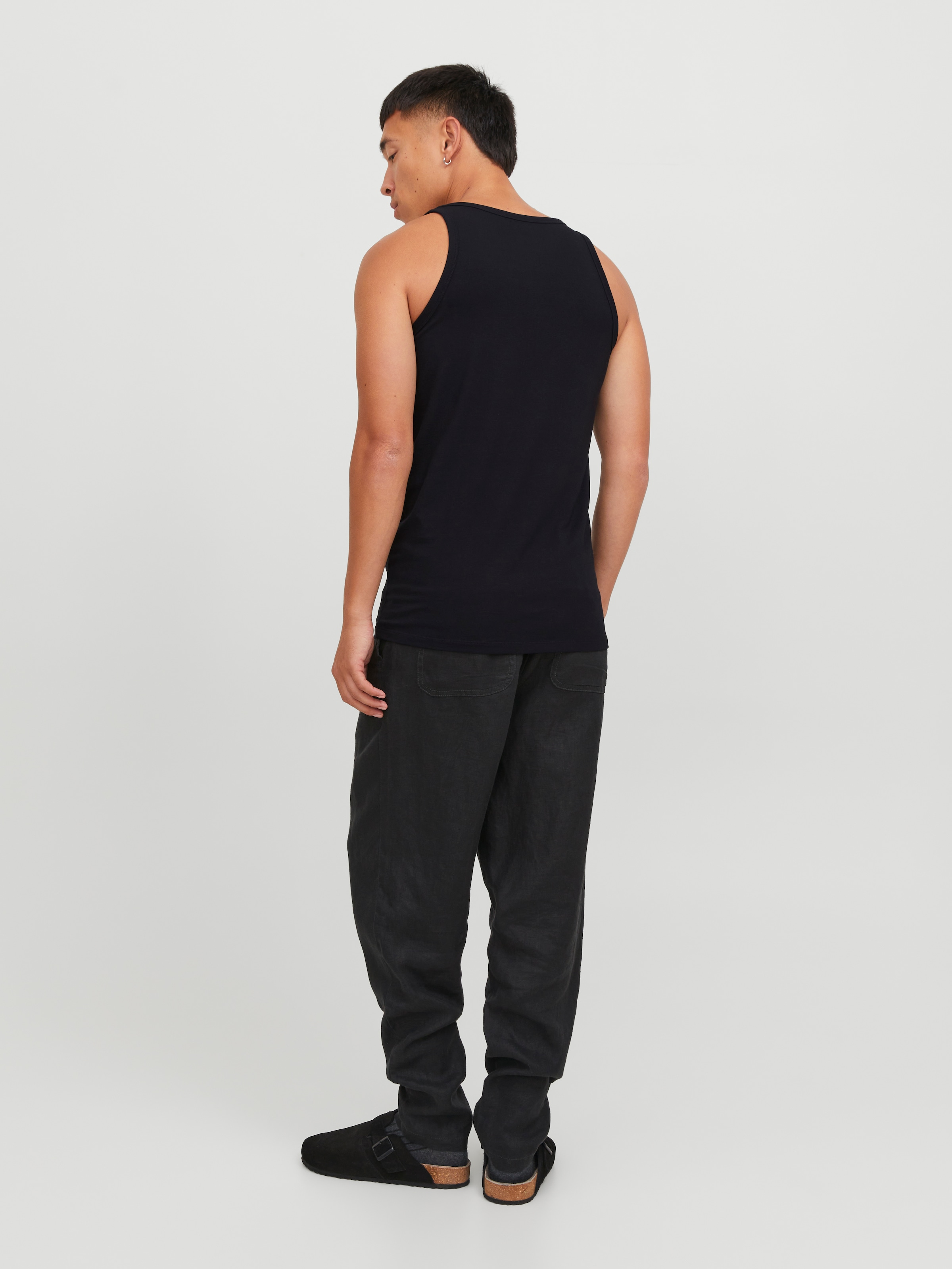 Jack & Jones Tanktop »JACBASIC im Doppelpack mit Rundhals und bequemer Passform« Packung, 2er-Pack, 2 tlg. unifarben, modisch, regular fit, Baumwolle, Rundhals