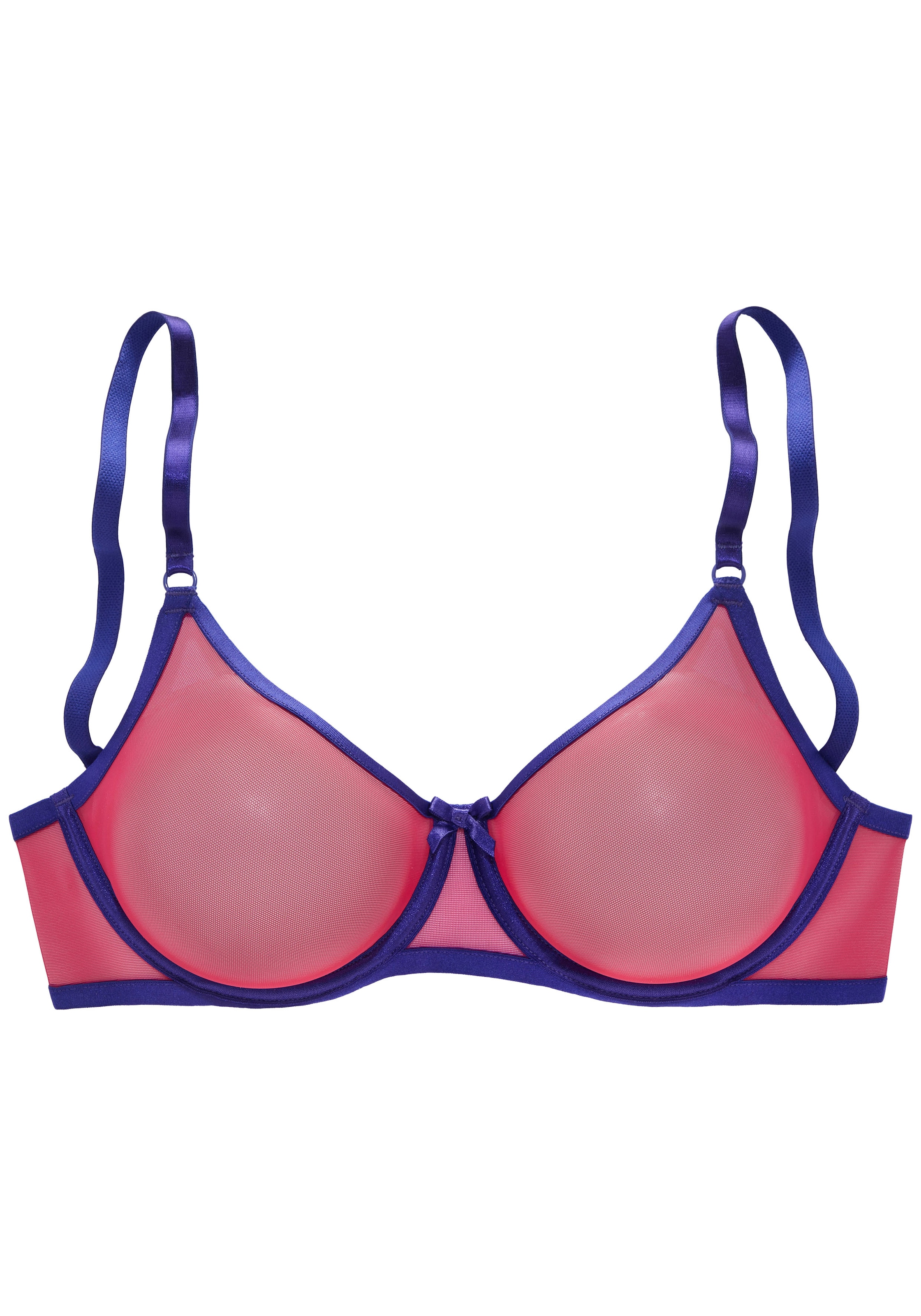 Vivance T-Shirt-BH, mit Bügel aus Soft-Mesh in transparenter Optik, sexy Dessous