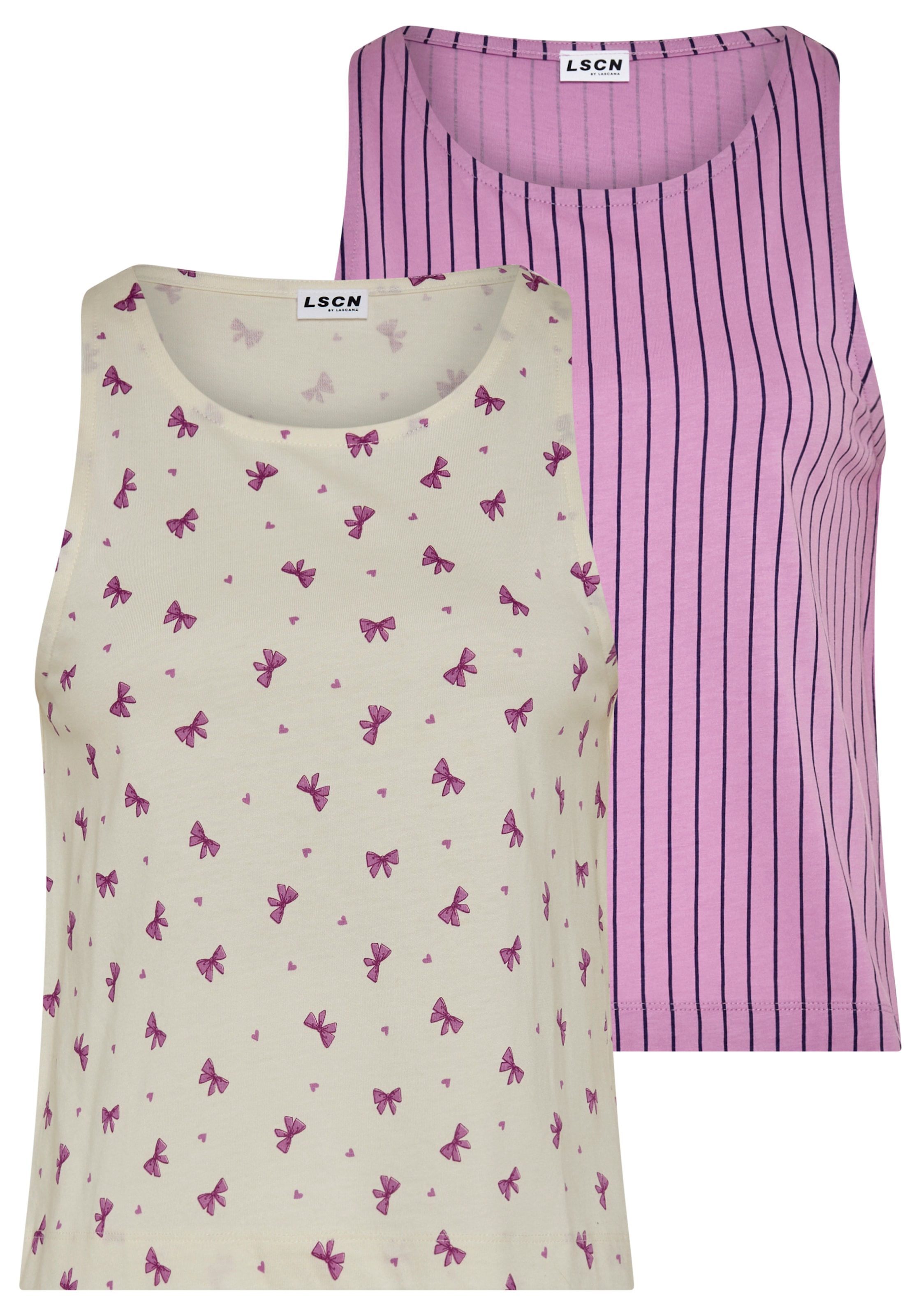 LSCN by LASCANA Shorty Packung, 4 im Doppelpack