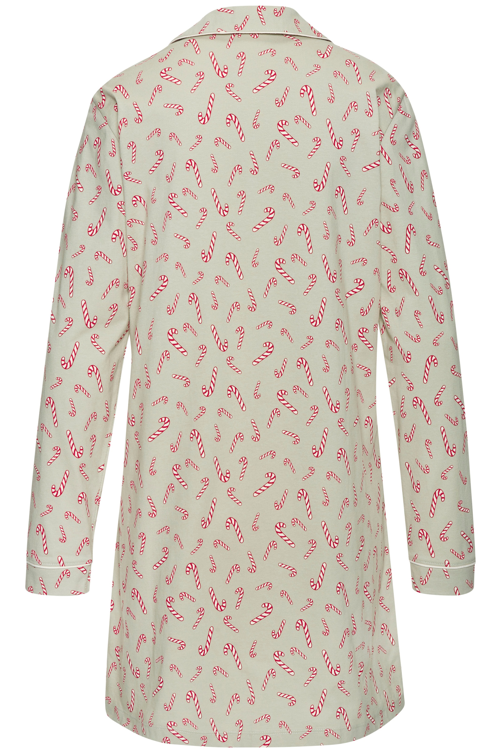 LASCANA Nachthemd 1-teilig,  Brusttasche Mit Weihnachtlichem Muster