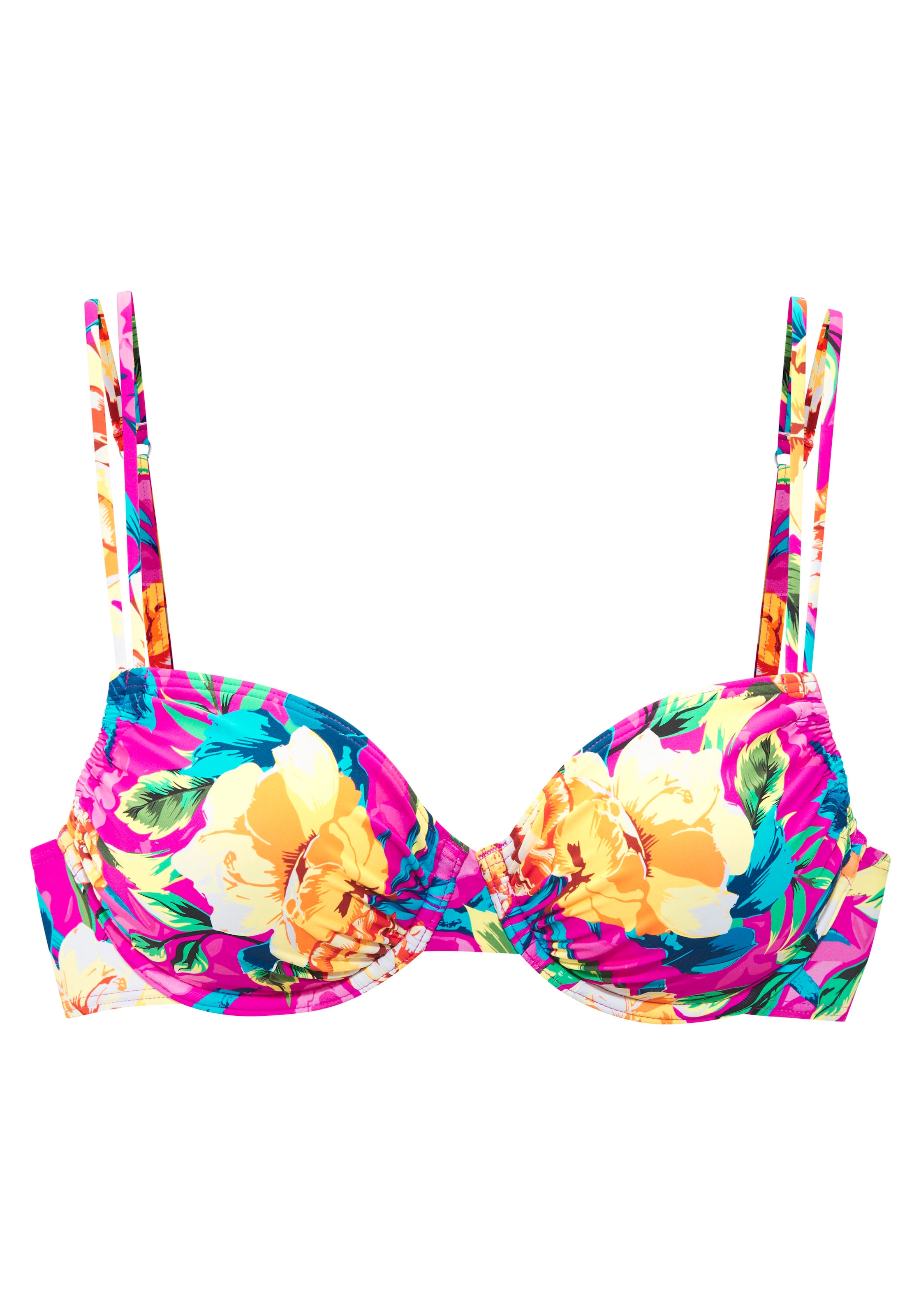 LASCANA Bügel-Bikini-Top »Riley« mit floralem Allover-Print