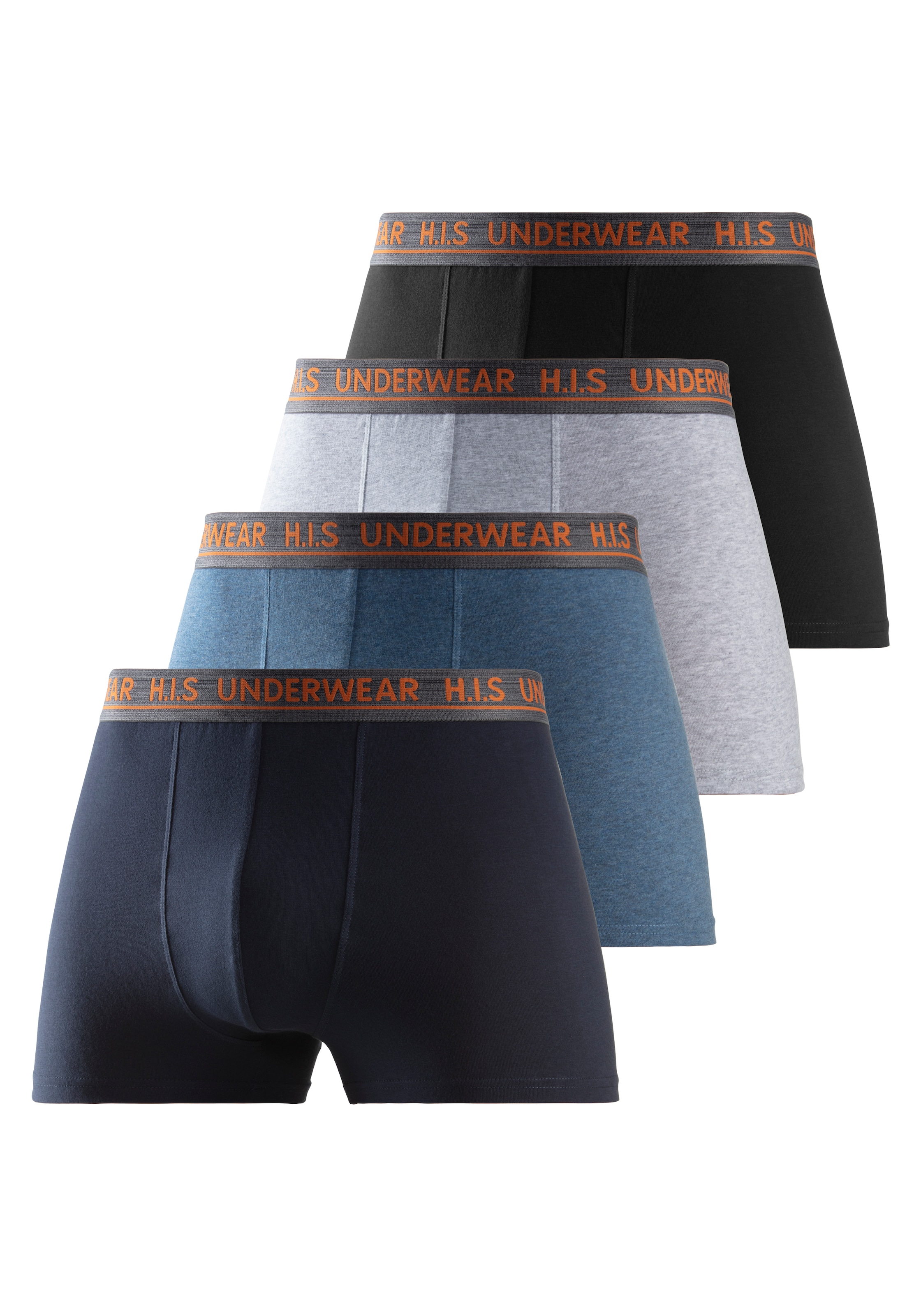 H.I.S Boxer »Boxershorts für Herren«, (Packung, 4 St.), mit bequemem Stretchbündchen