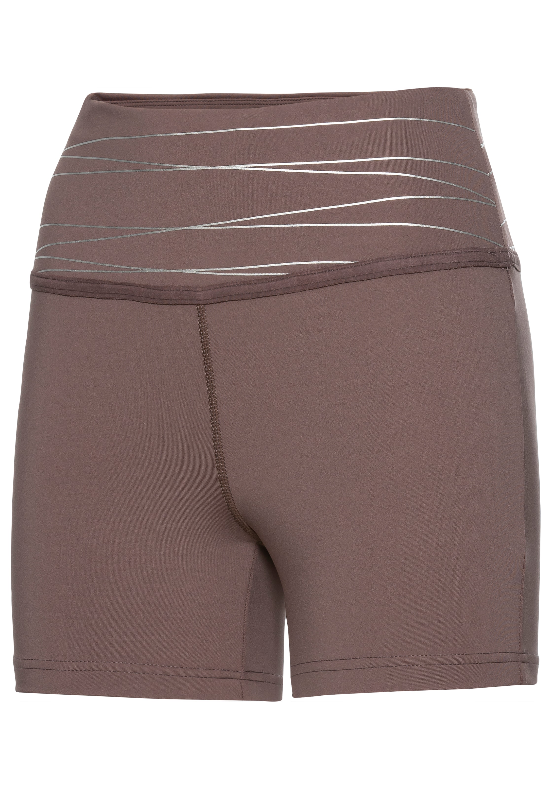 Vivance active Shorts, Sportshorts mit breiten Bündchen und Druck