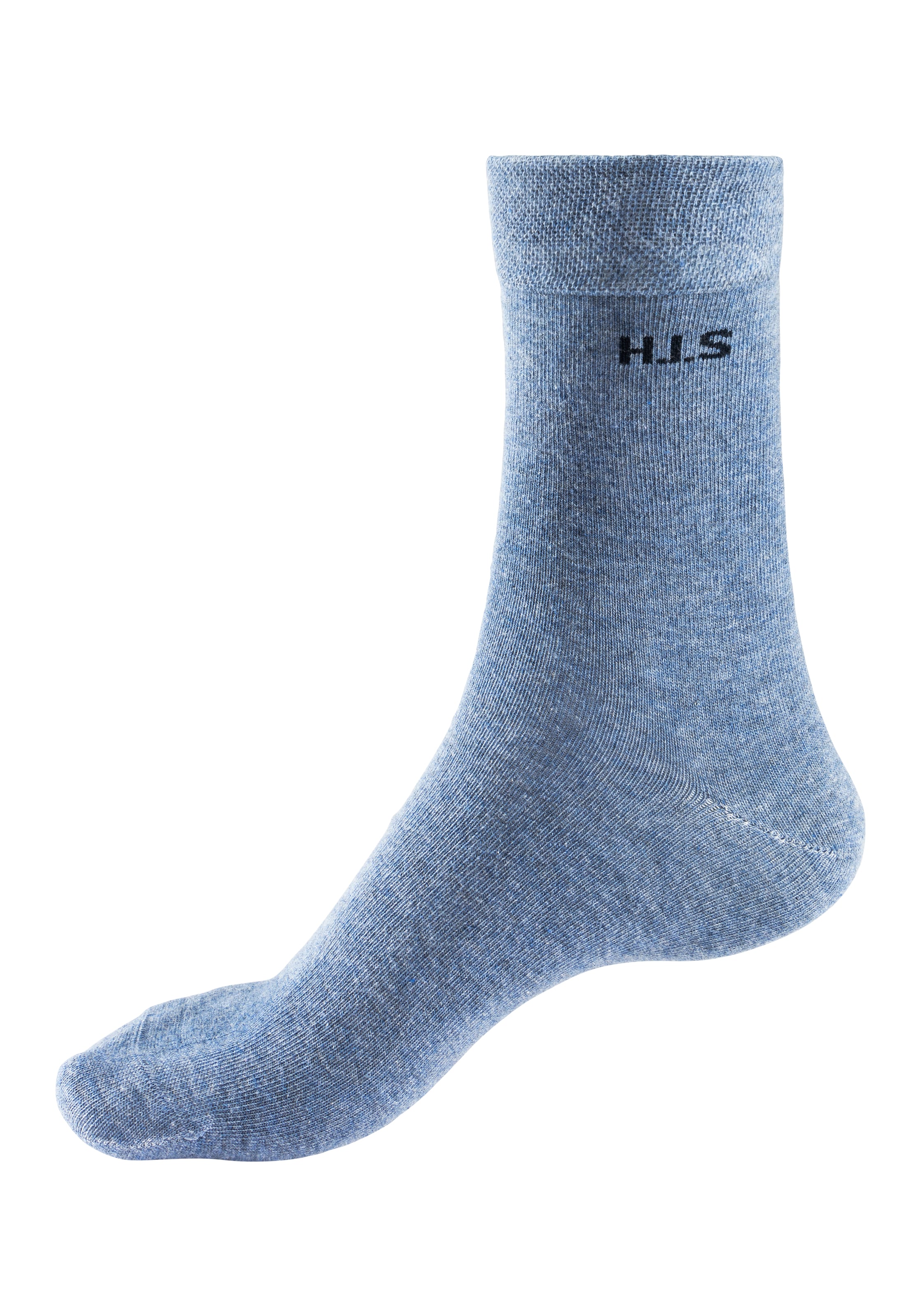 H.I.S Socken, (Packung, 4 Paar), mit druckfreiem Bündchen