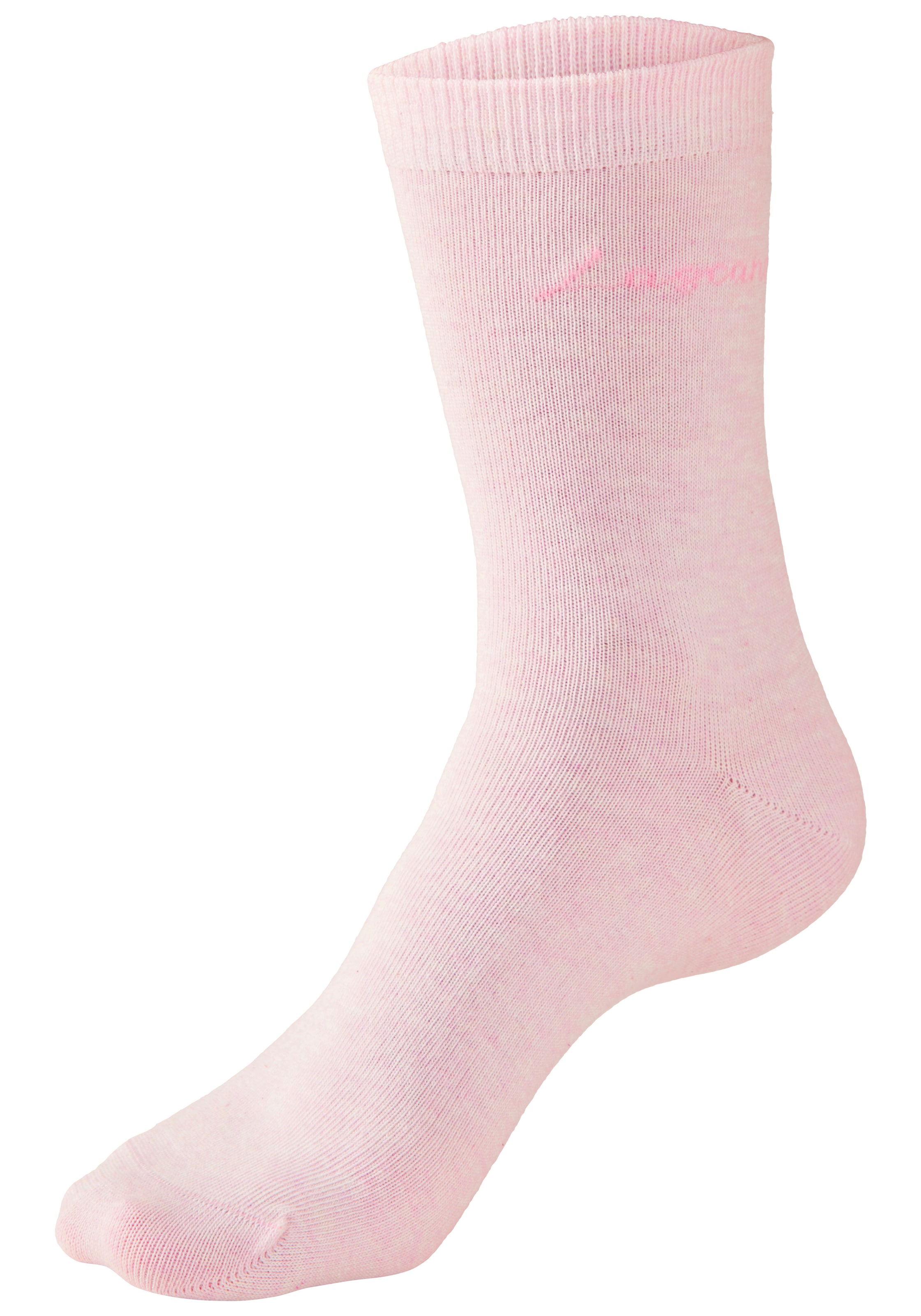 LASCANA Basicsocken »für Damen mit eingestricktem Markenlogo« Box, 7 Stk. tlg. in ansprechender Geschenkbox