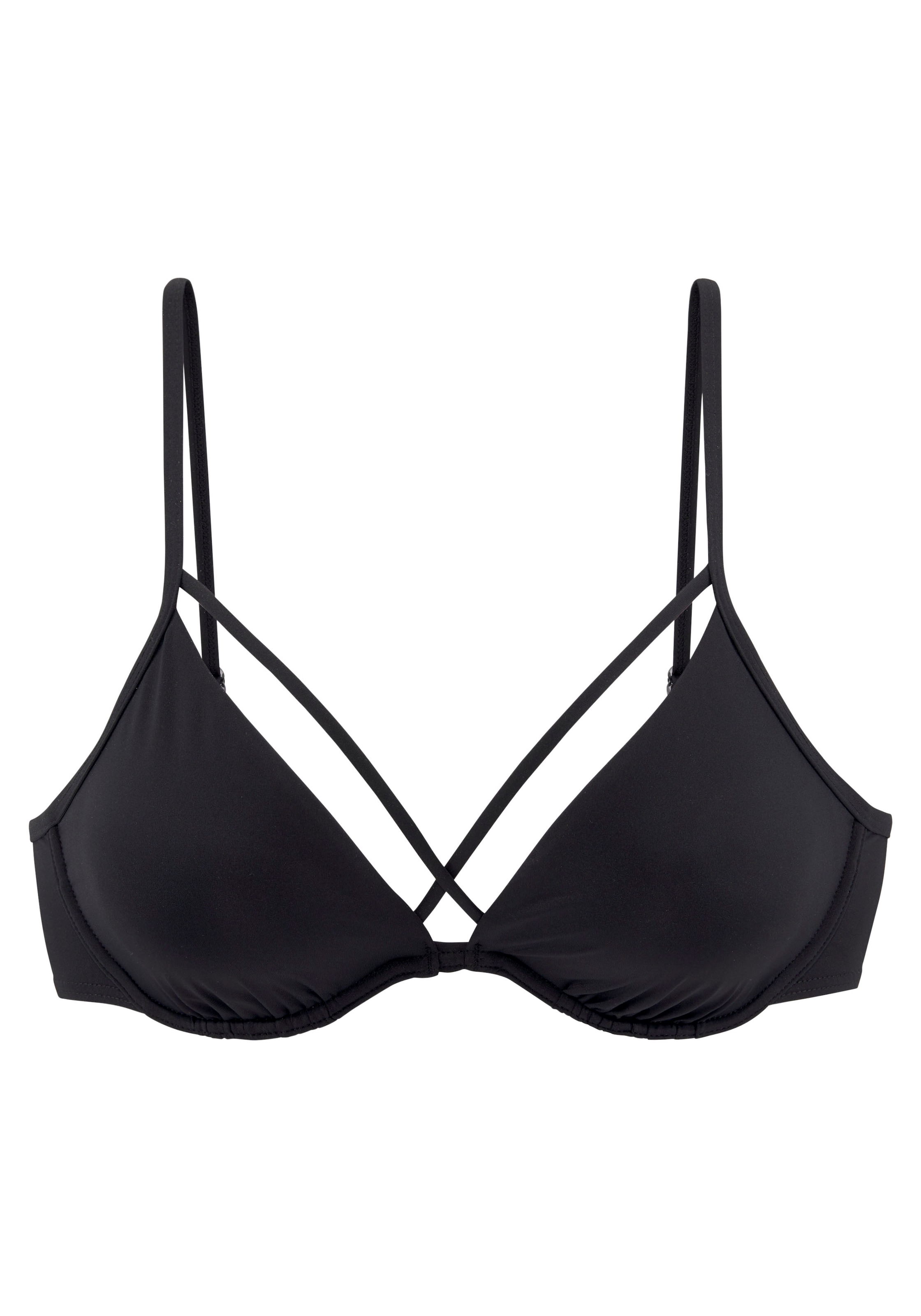 LASCANA Bügel-Bikini-Top »Shora«, mit Zierbändern