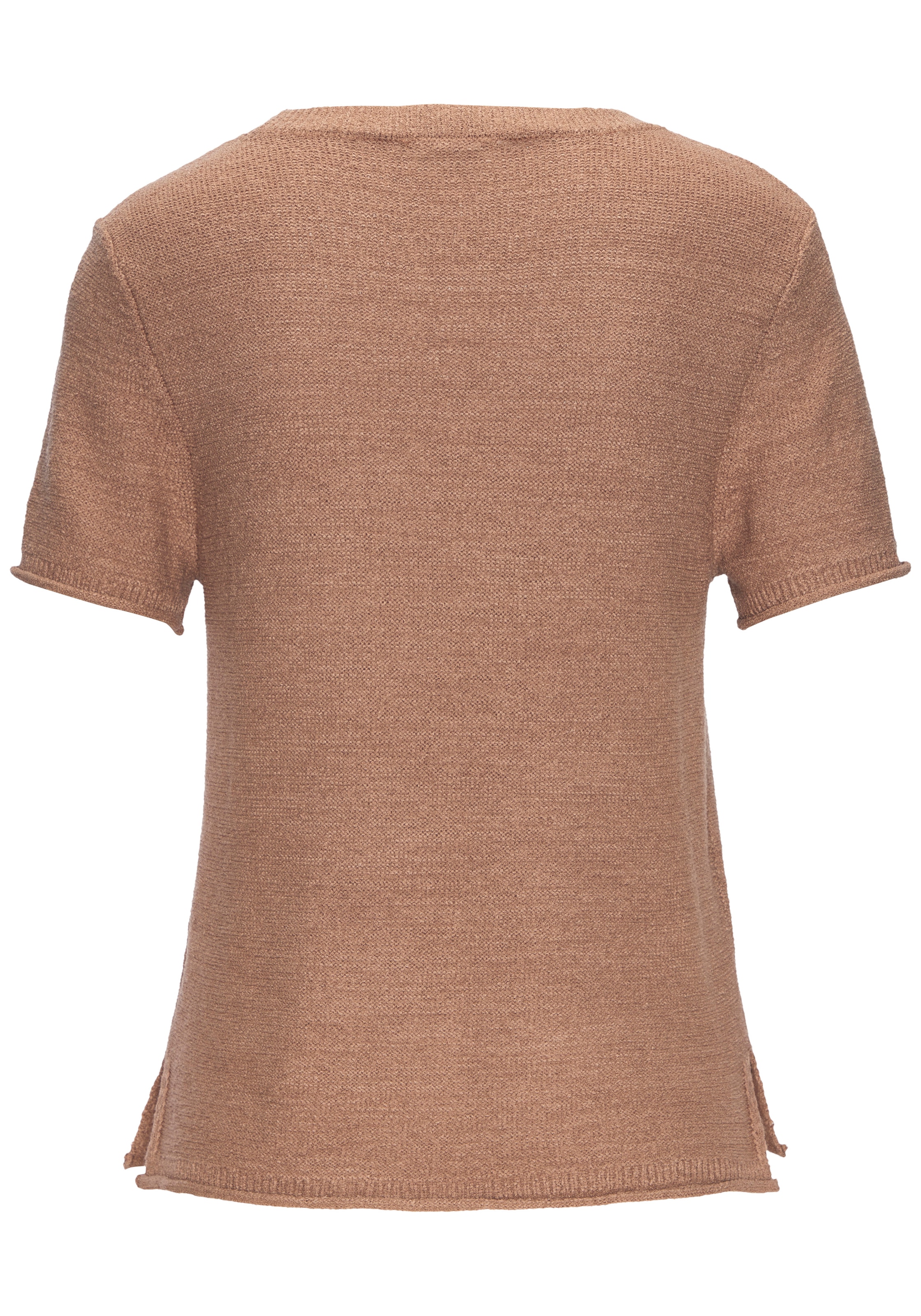 French Connection Kurzarmpullover »aus leichtem Bändchengarn« Sommerpullover, Strickshirt, leichter Sommerstrick, Basic
