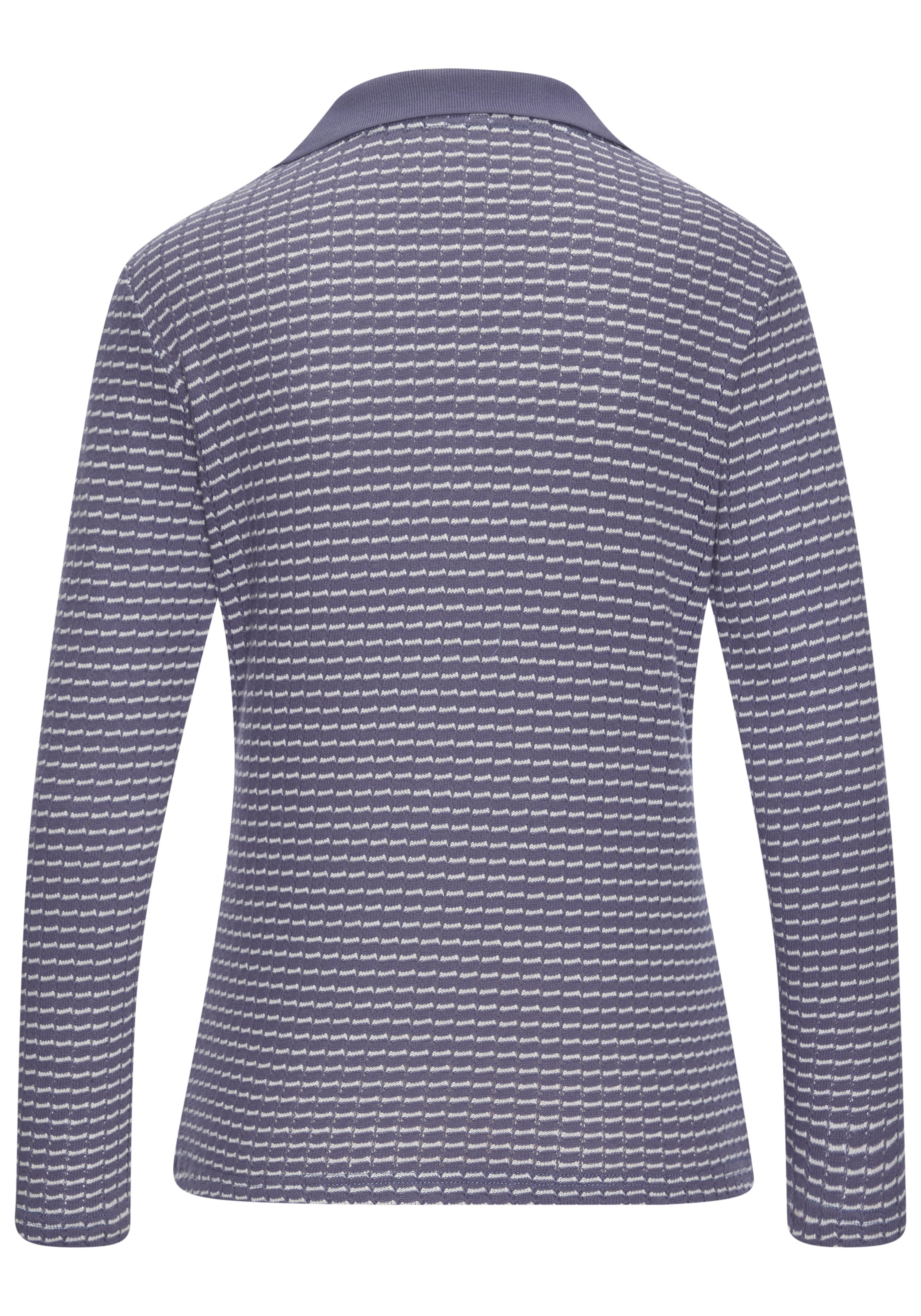 Vivance Langarm-Poloshirt »aus strukturierter Strickqualität« schöne Strick-Qualität