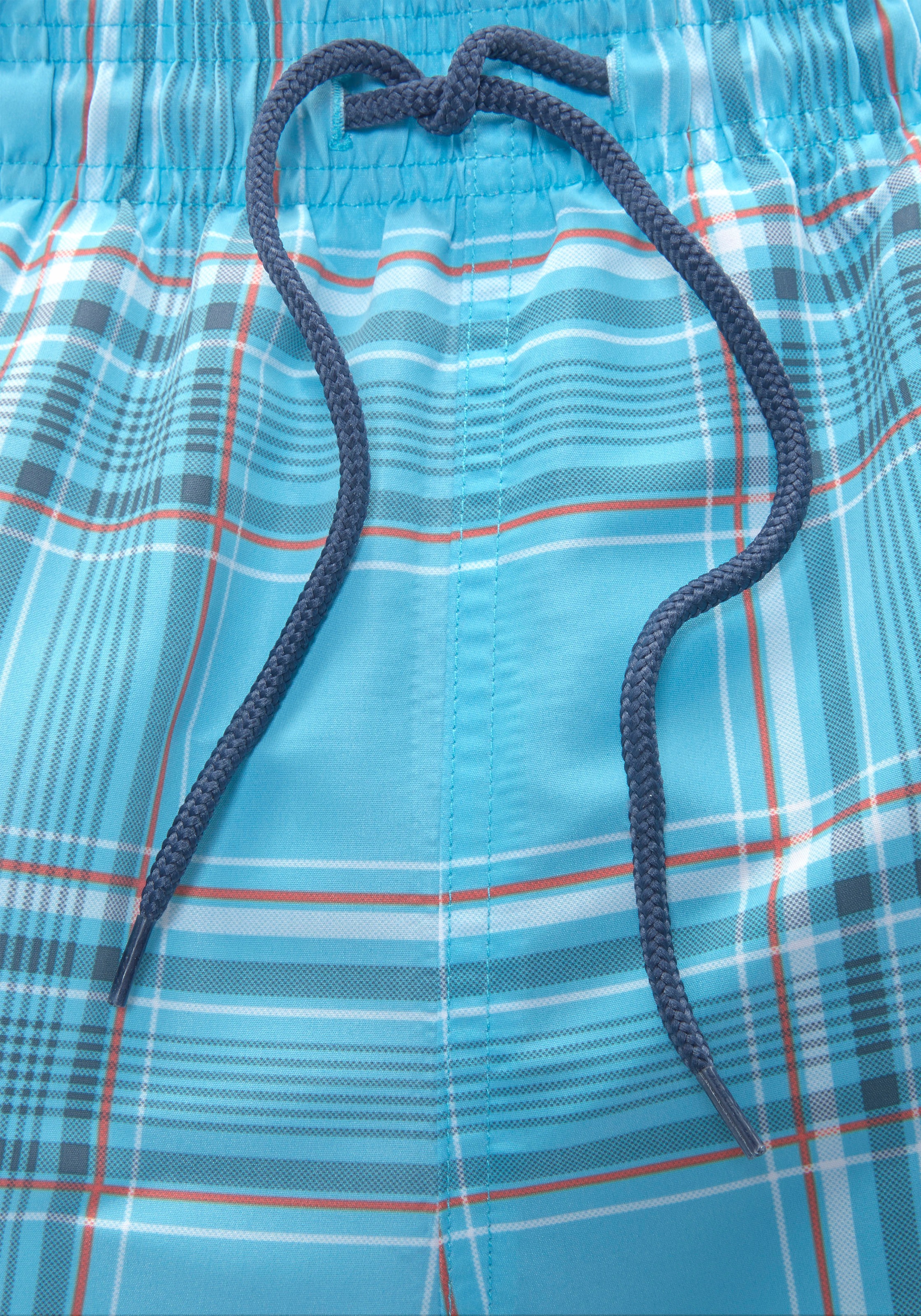 H.I.S Badeshorts »Karo«, mit kontrastfarbiger Kordel