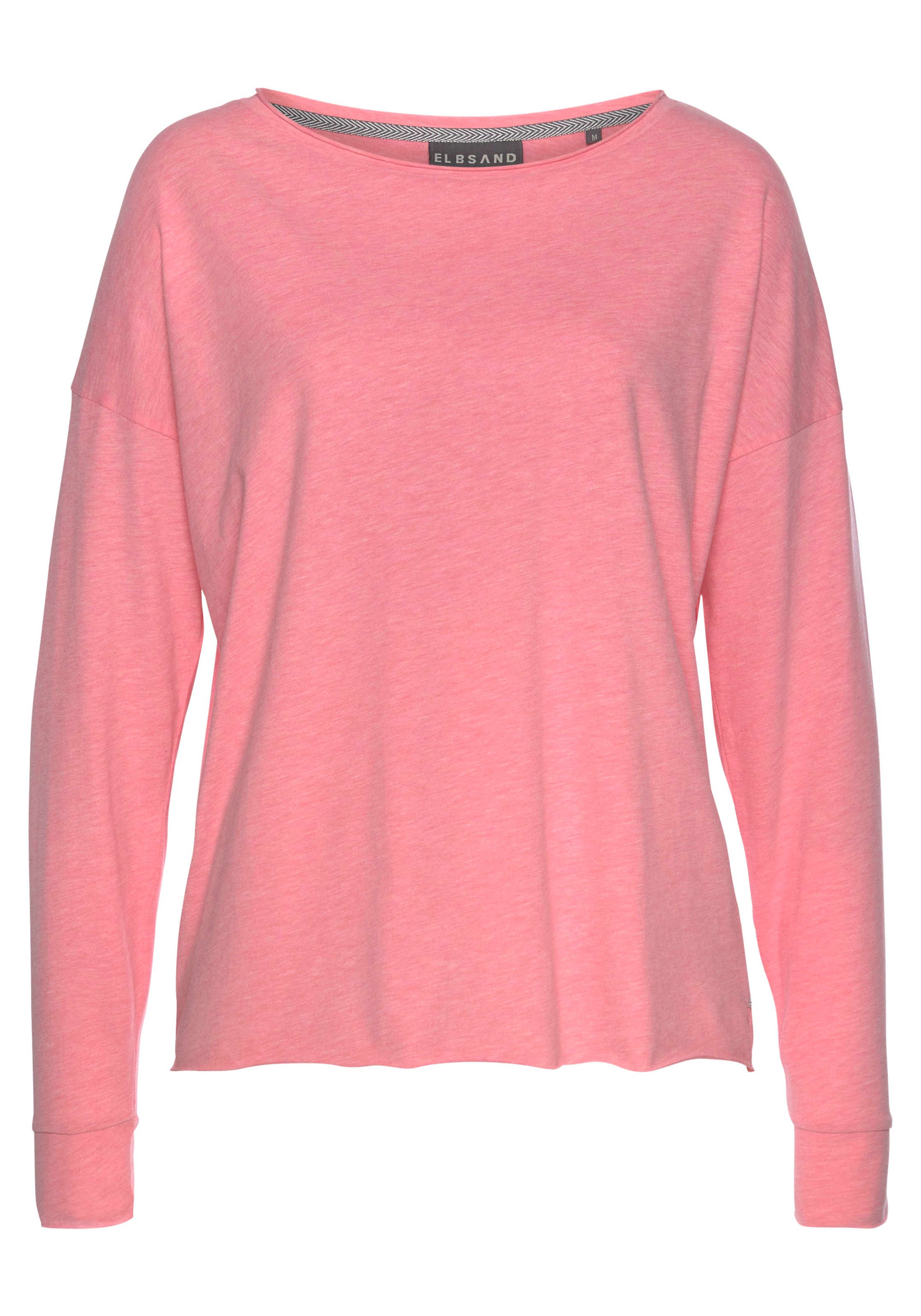 Elbsand Langarmshirt »Eltje«, mit Logodruck hinten, Longsleeve aus Baumwoll-Mix