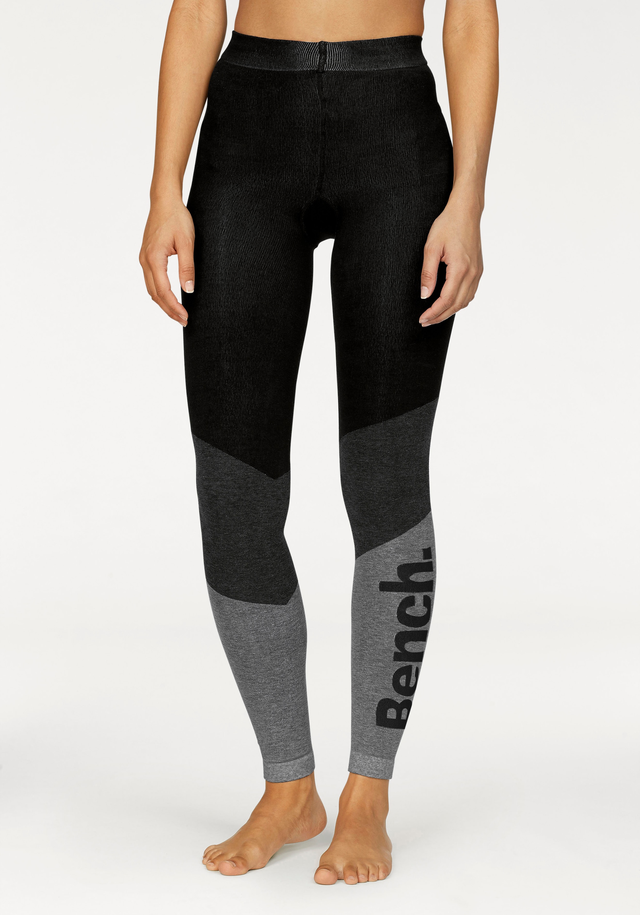 Bench. Strickstrumpfleggings »Damen, Teenie« Packung,  Strickstrumpfhose ohne Fuß im sportiven Colorblockdesign