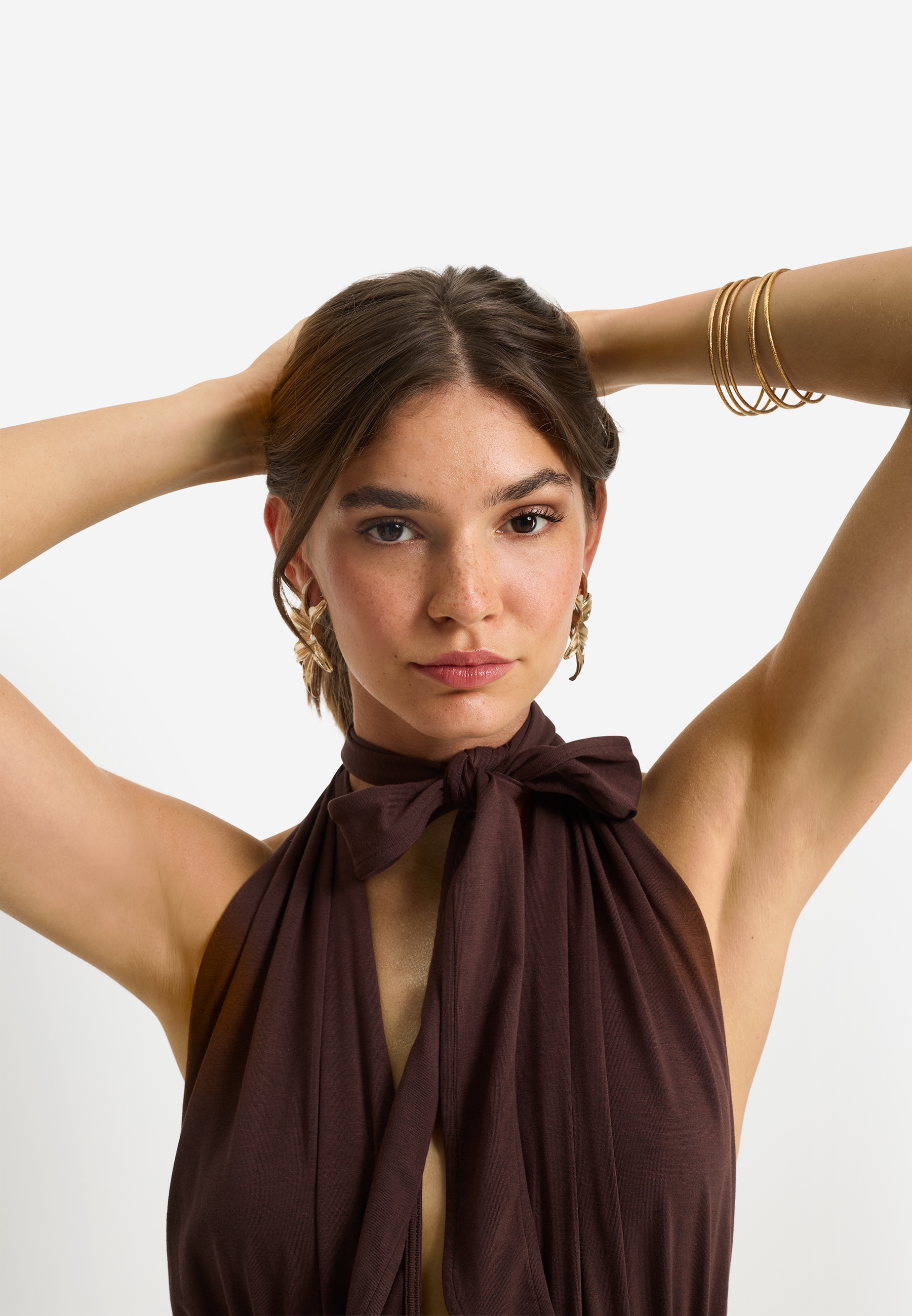 LSCN by LASCANA Neckholderkleid in Maxilänge