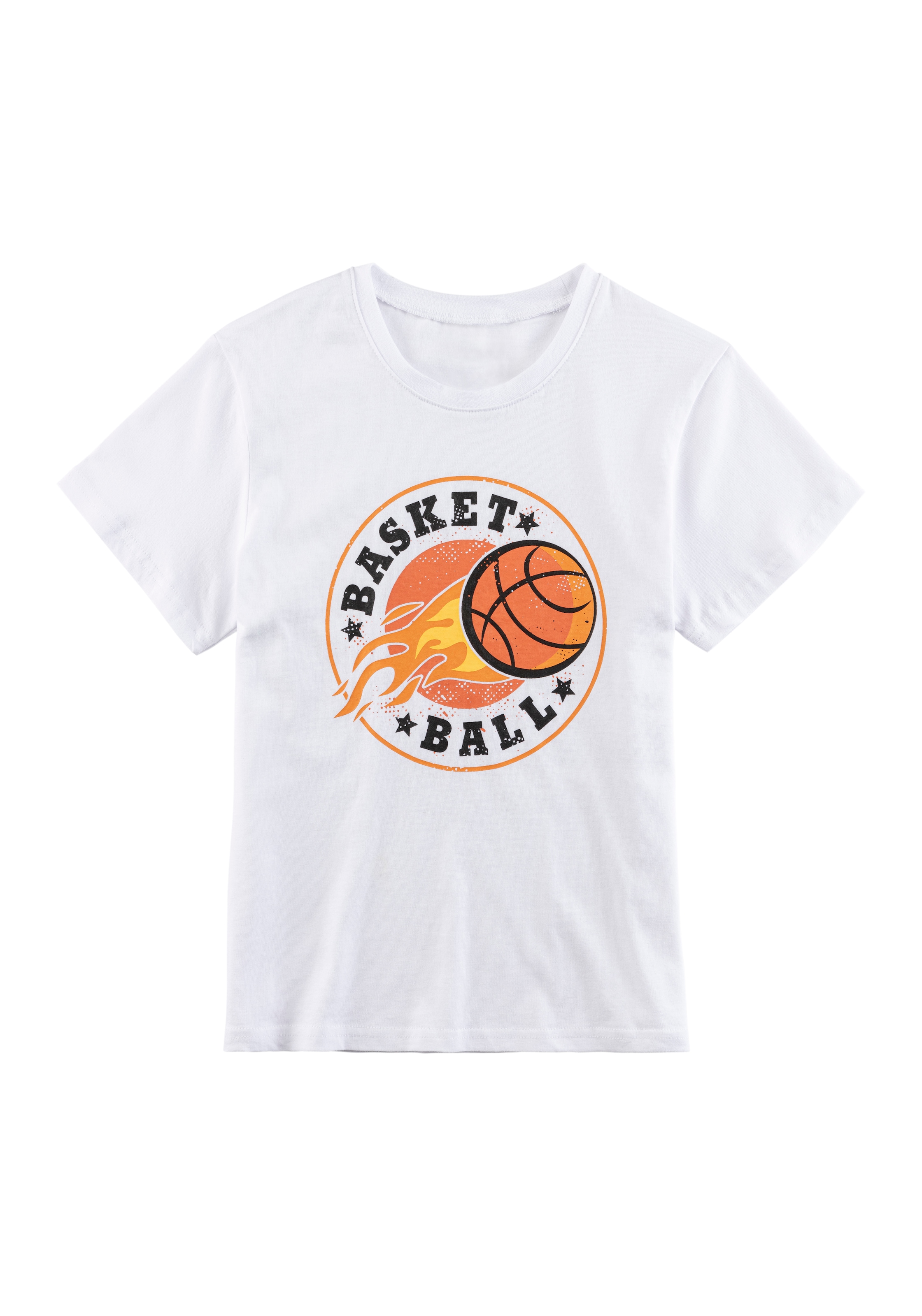 AUTHENTIC LE JOGGER Pyjama, (2 tlg., 1 Stück), Schlafanzug mit Basketball-Aufdruck
