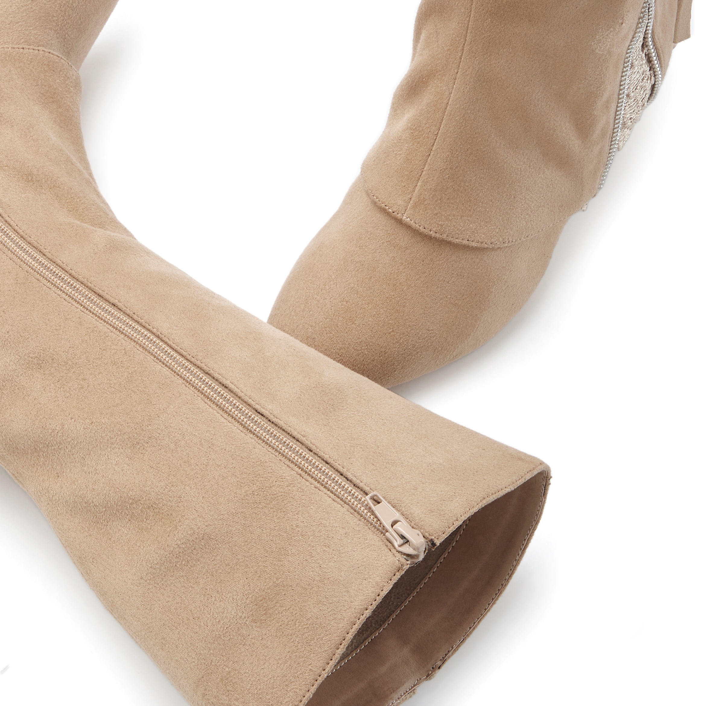 LASCANA Stiefel »Boots, Stiefelette,«  mit raffiniertem Spitzendetail und Zierreißverschluss