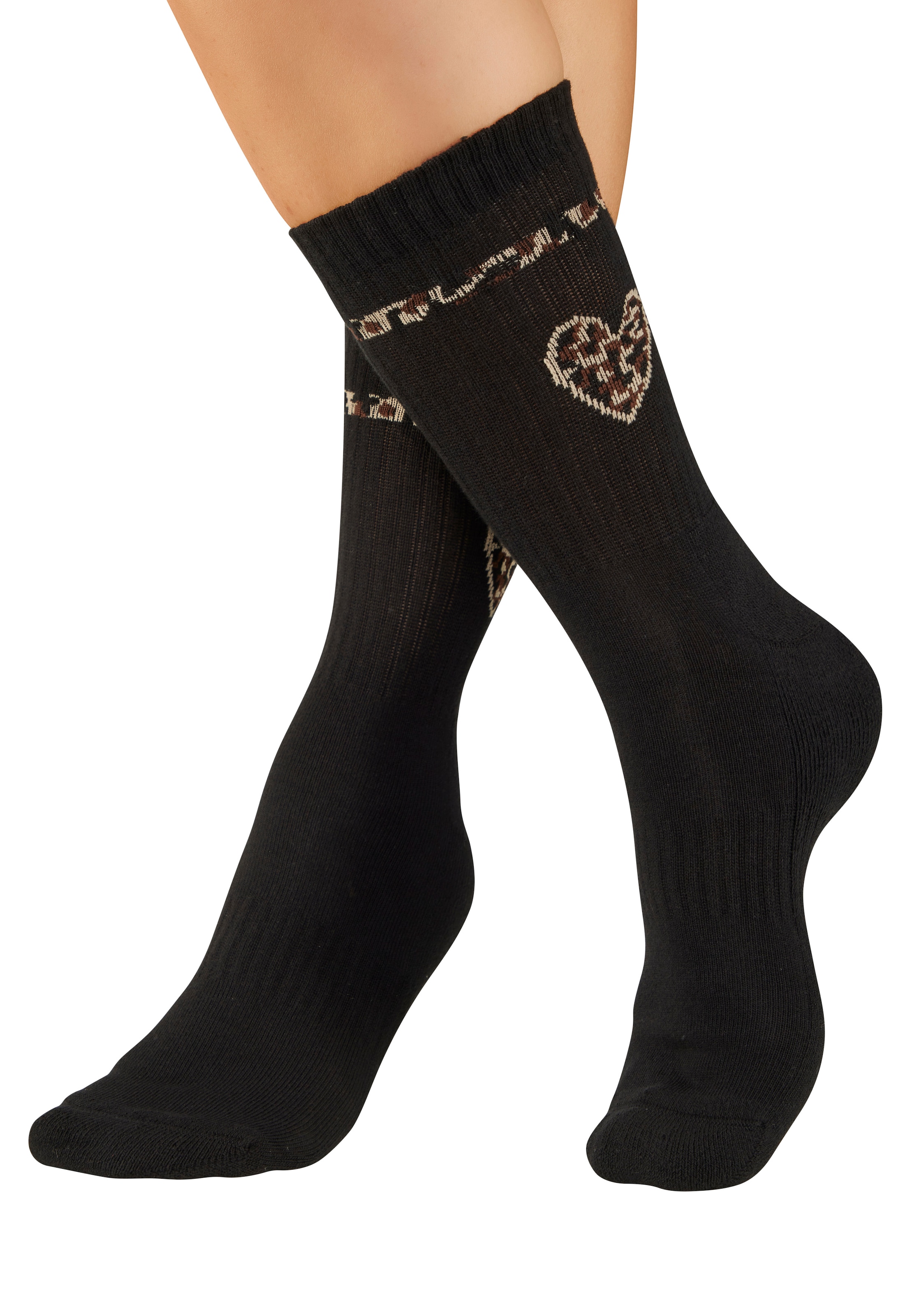 Buffalo Tennissocken »Damen Fußfrottee Sportsocken; modisch« Packung, 5 Paar tlg. in unterschiedlichen Animal Muster Designs