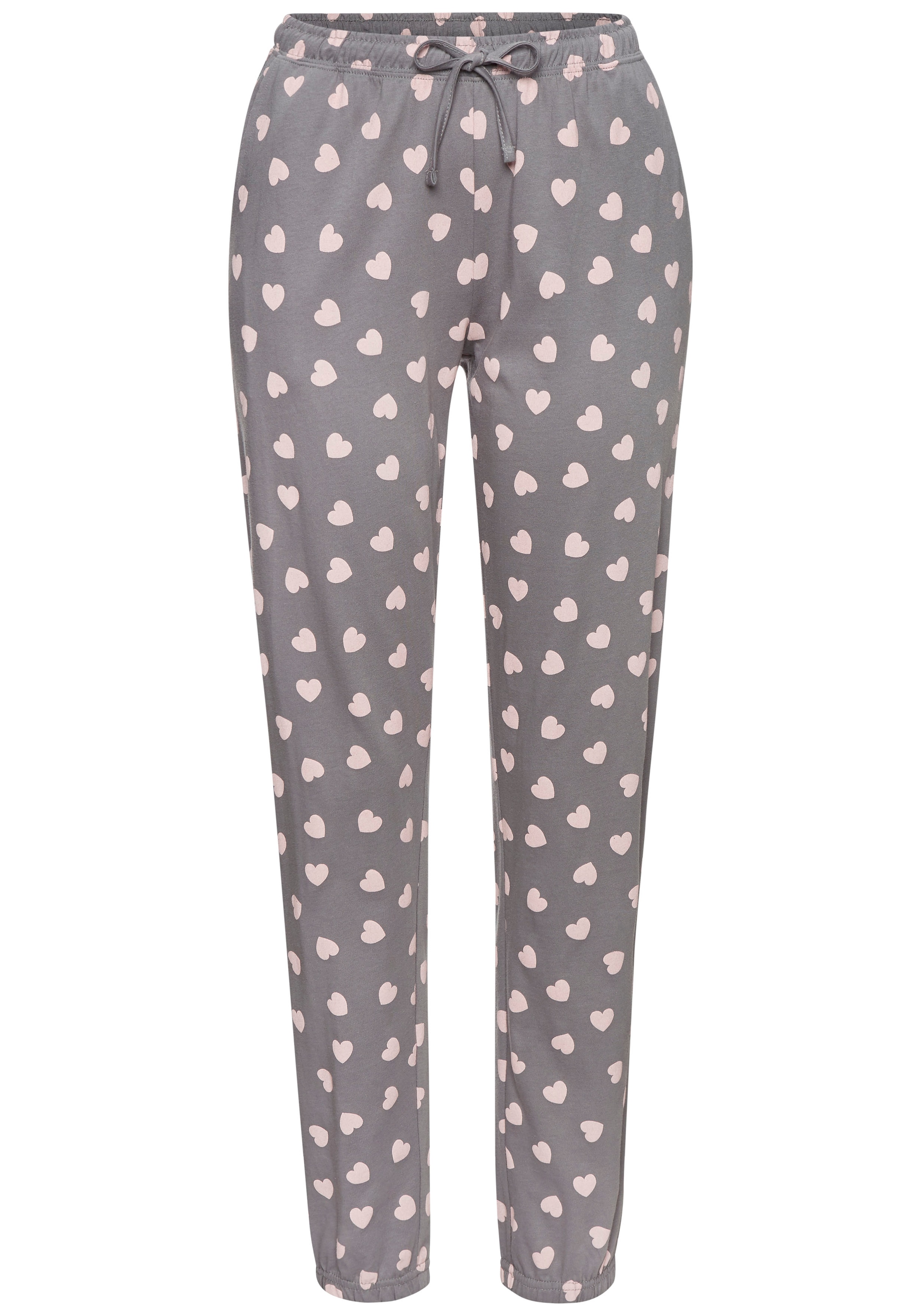 Vivance Dreams Pyjama Spar-Set, 4 Stk. tlg., mit süßem Herzmuster