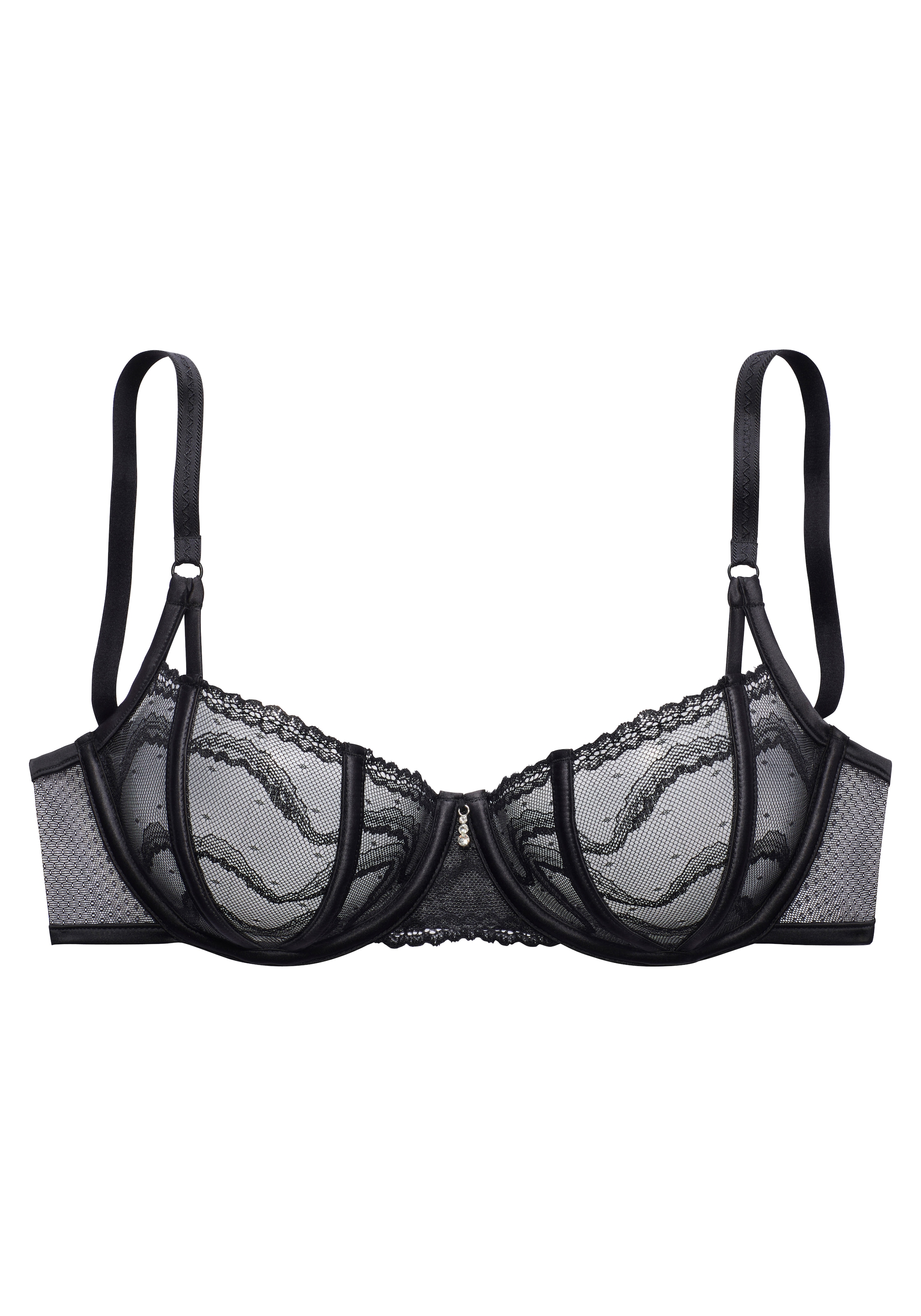 LASCANA Bügel-BH, aus hauchzarter Spitze, sexy Dessous, Reizwäsche