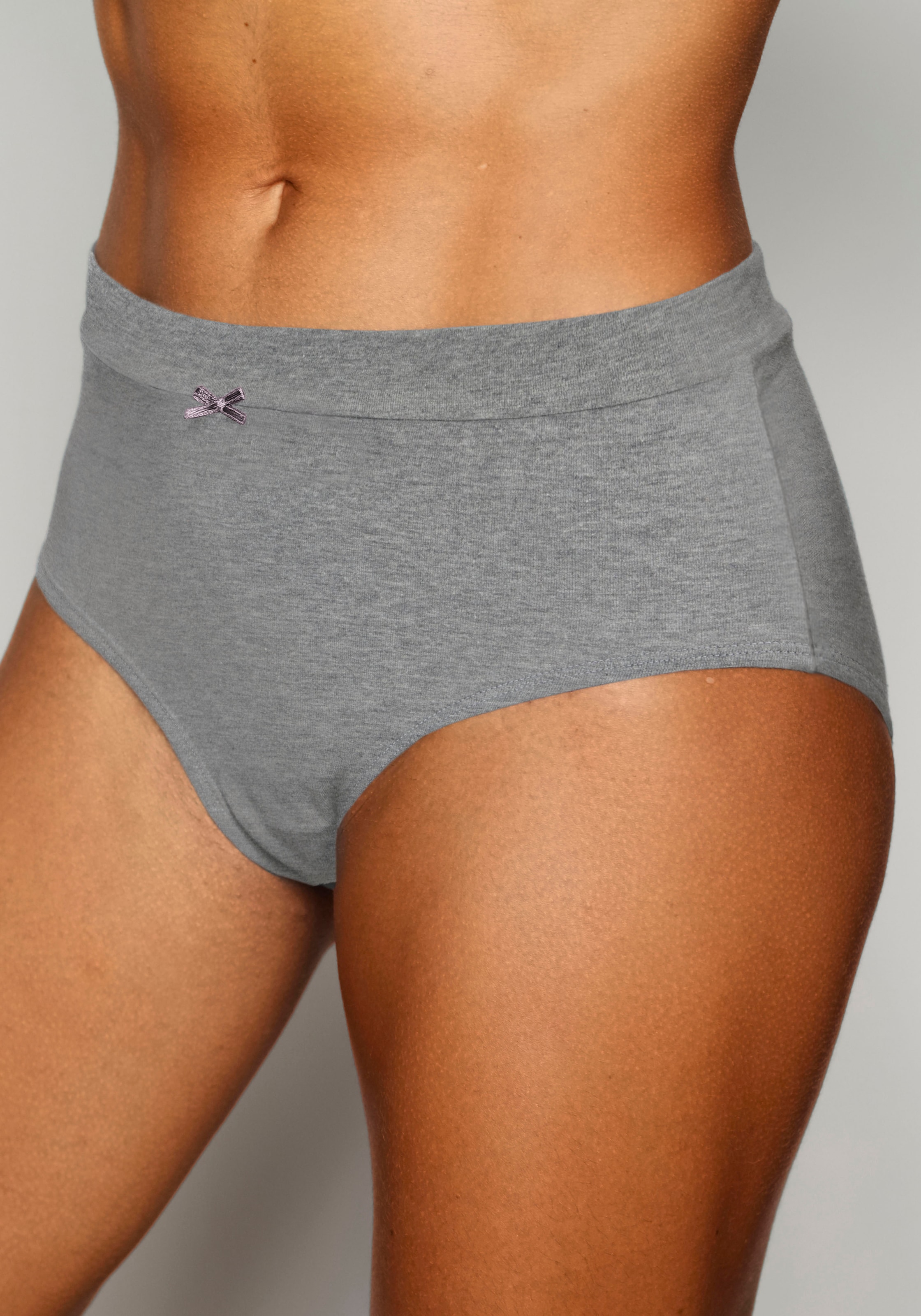 Vivance Taillenslip, (5er-Pack), mit breitem Bündchen ohne zusätzliches Gummi