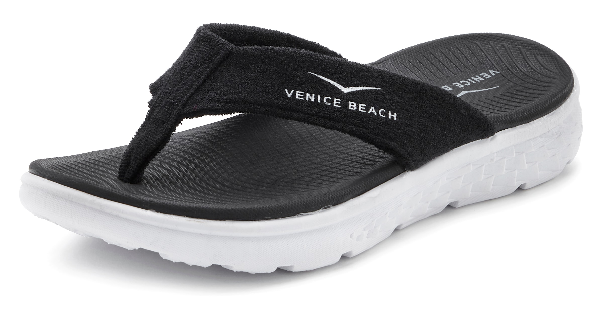 Venice Beach Badezehentrenner, Sandale, Pantolette, Badeschuh ultraleicht im sportiven Look VEGAN