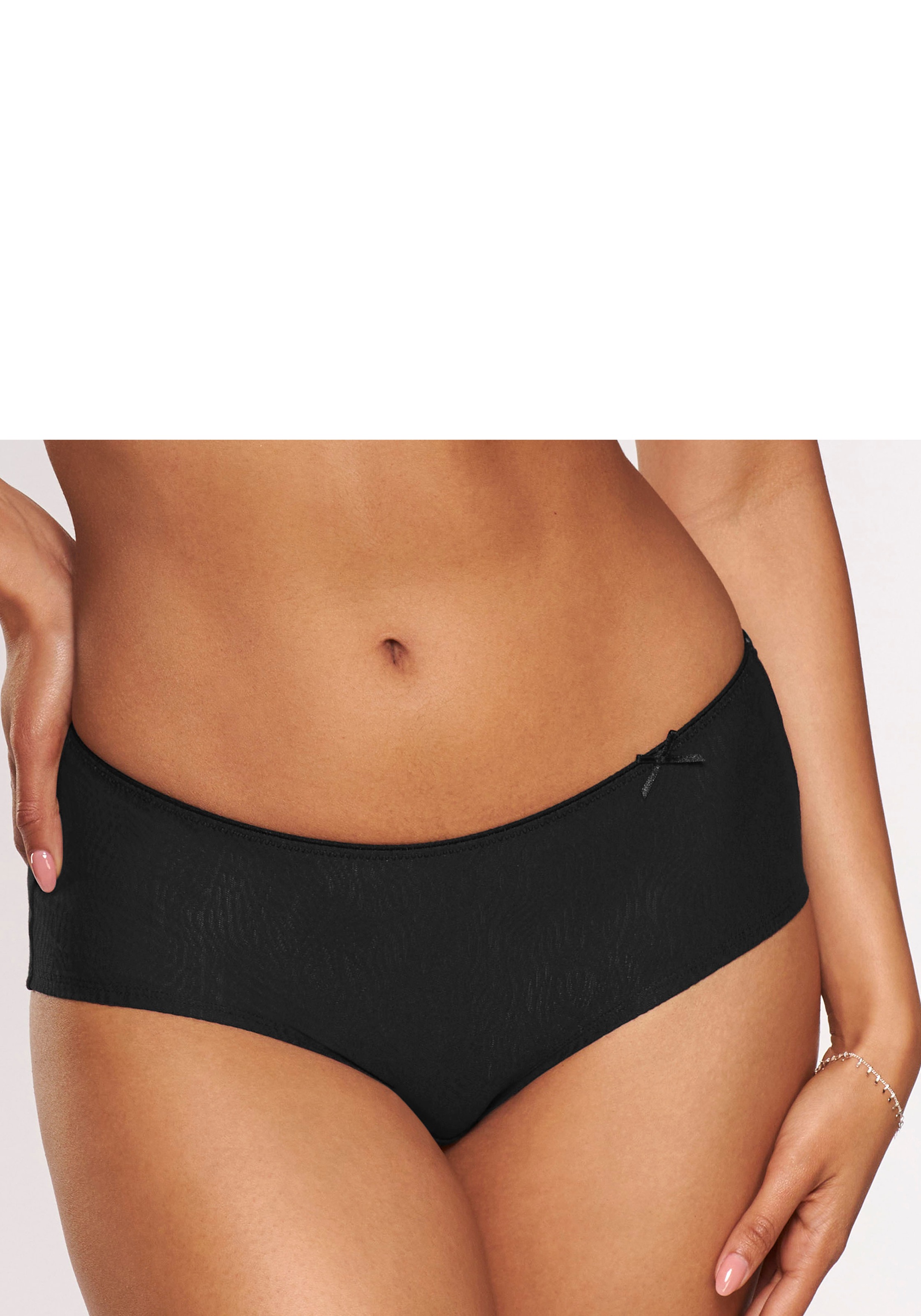 Nuance Panty, aus gemustertem Jacquard mit feiner Zierschleife