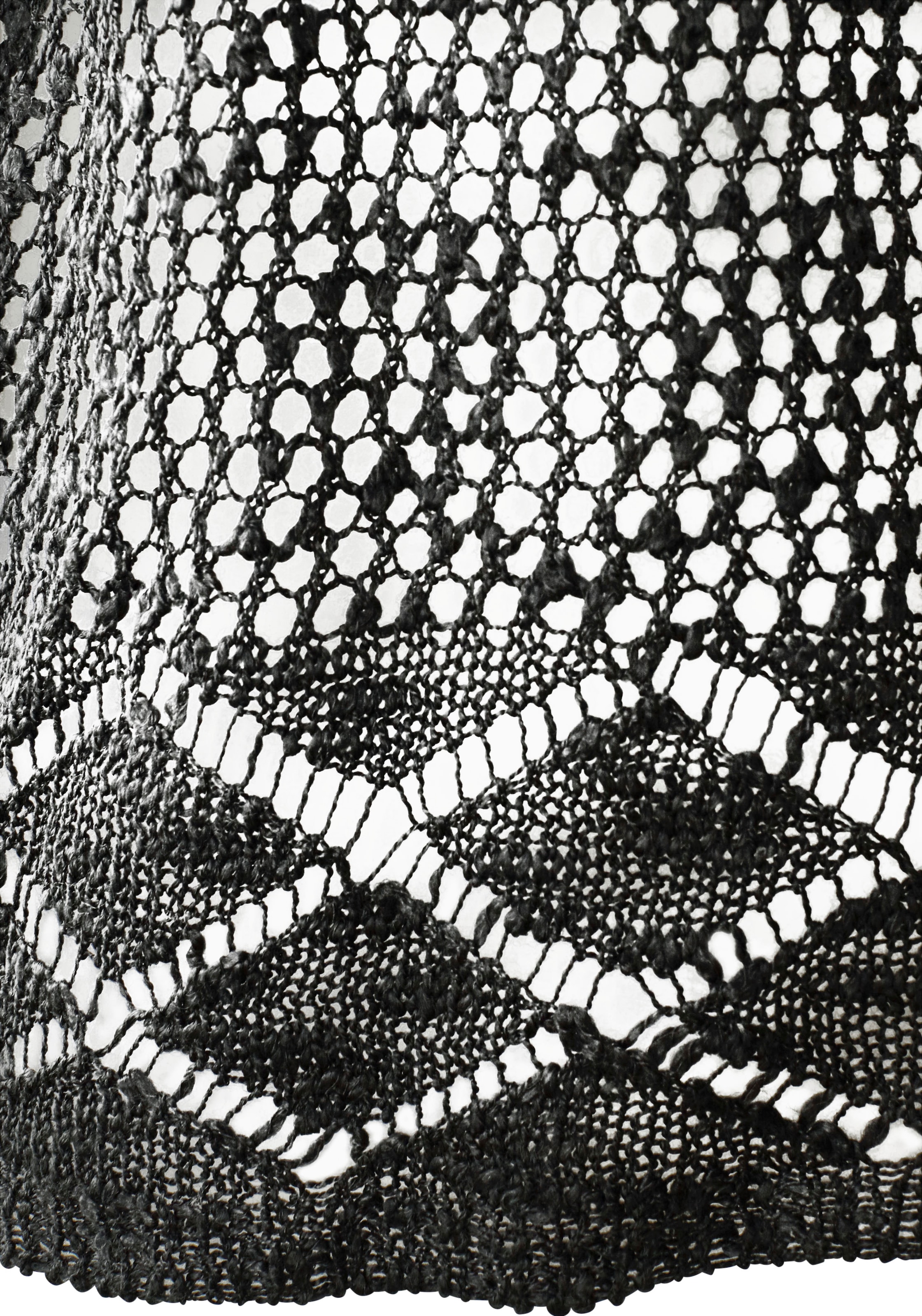 s.Oliver Strickjacke in luftiger Häkeloptik, sommerlicher Cardigan, lockere Passform