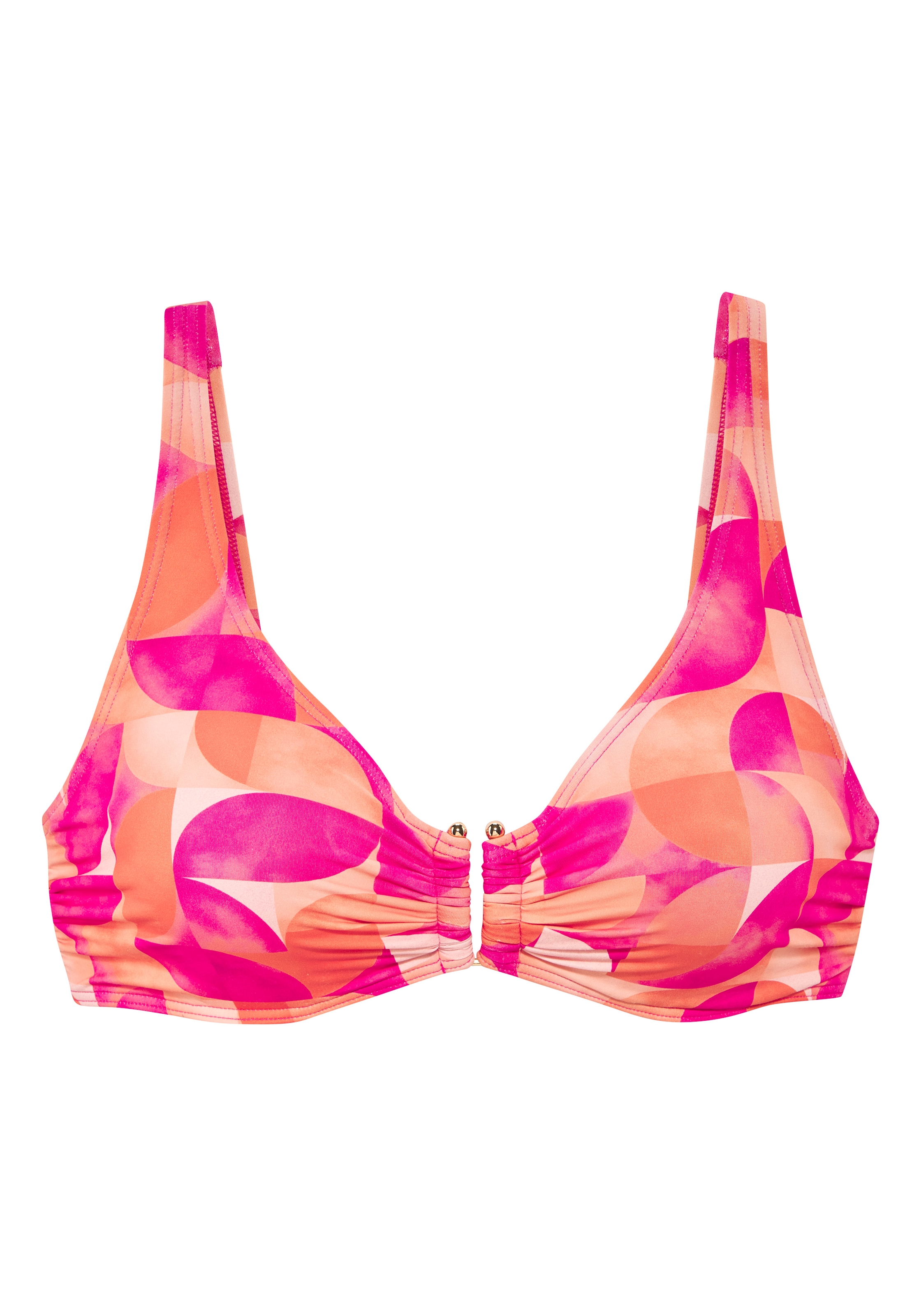 LASCANA Bügel-Bikini-Top »Tilly« mit modernem Allover-Print