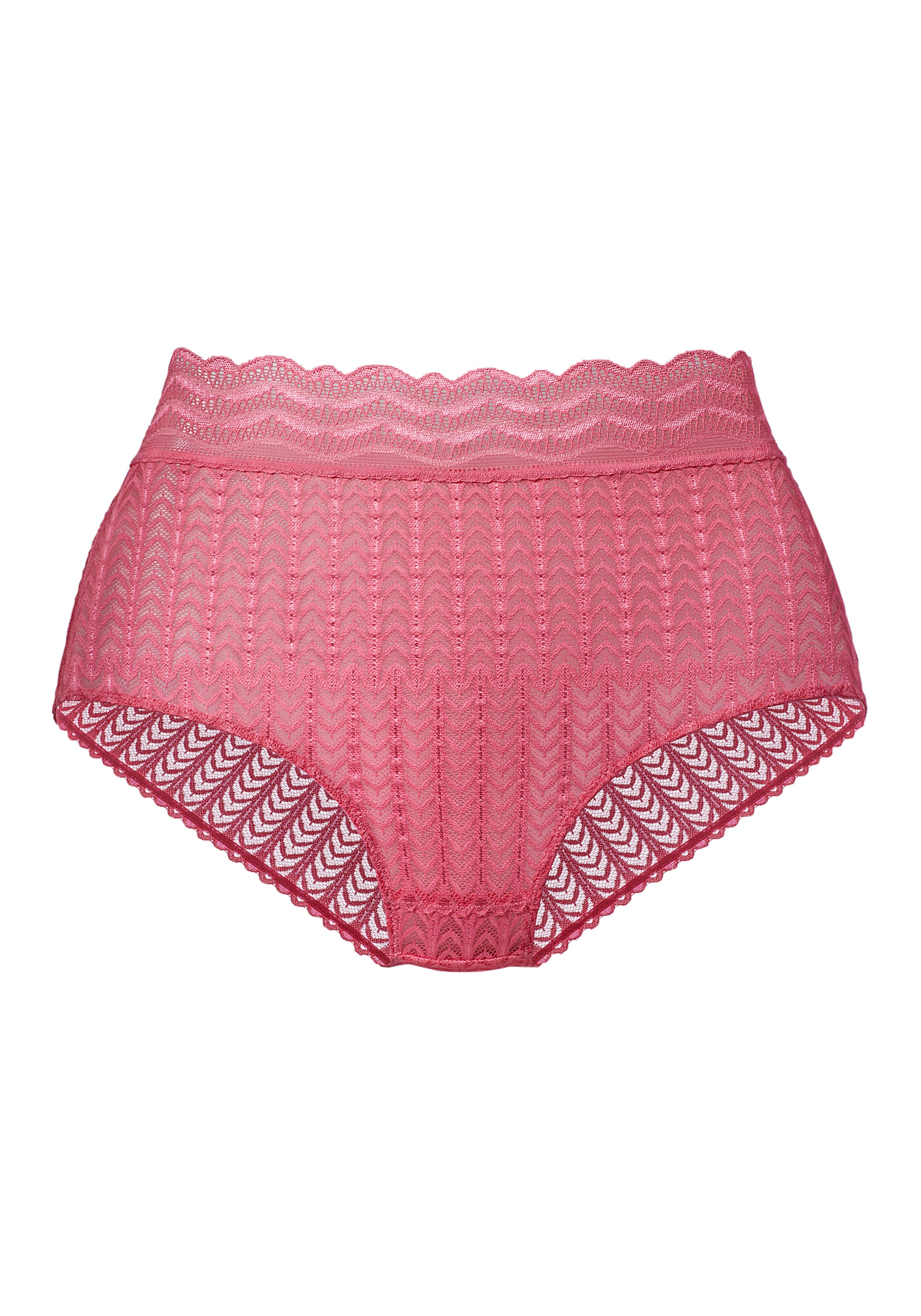 s.Oliver High-Waist-Slip, aus graphischer Spitze in transparenter Optik