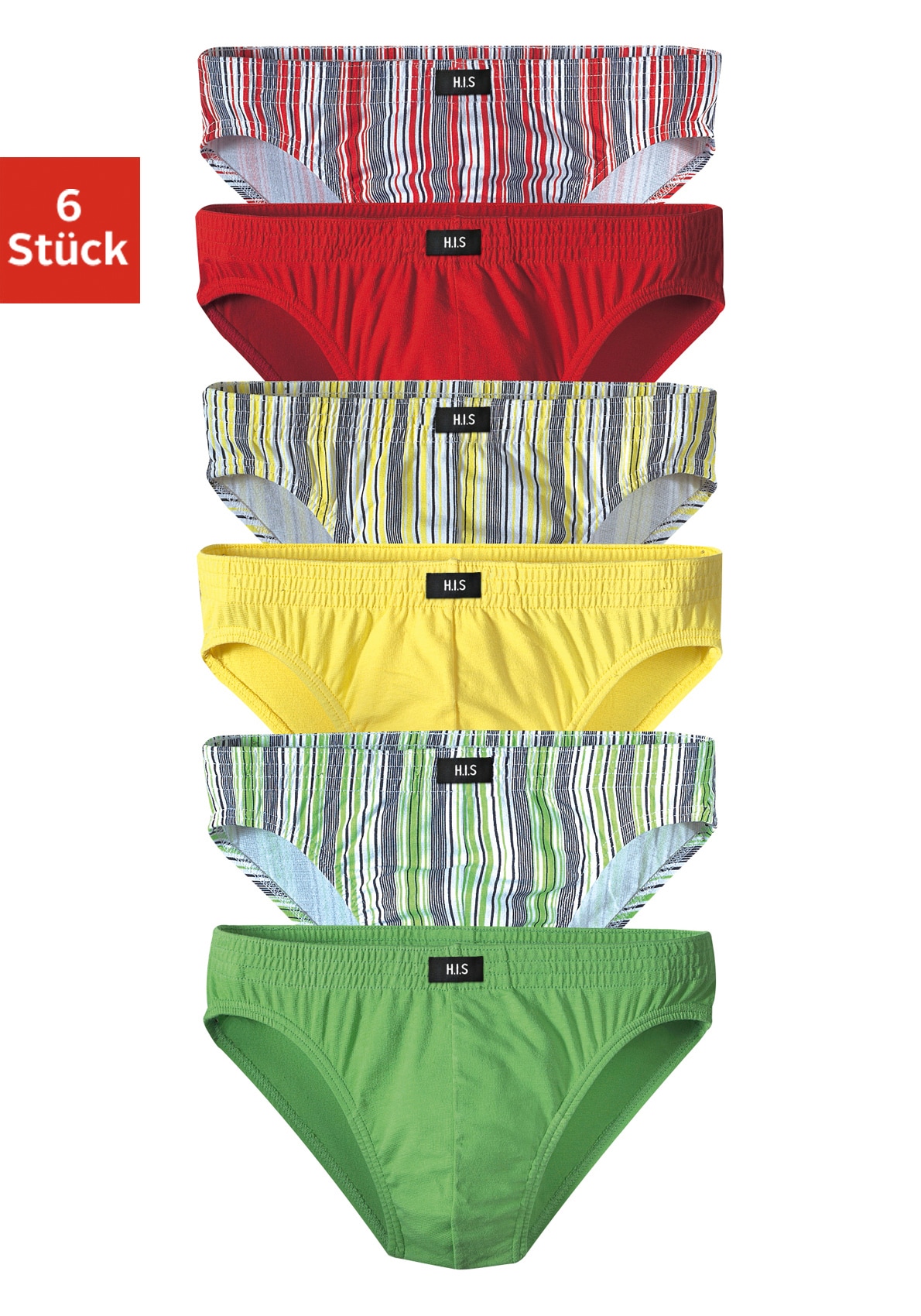 H.I.S Slip, (Packung, 6 St.), klassisch geschnitten